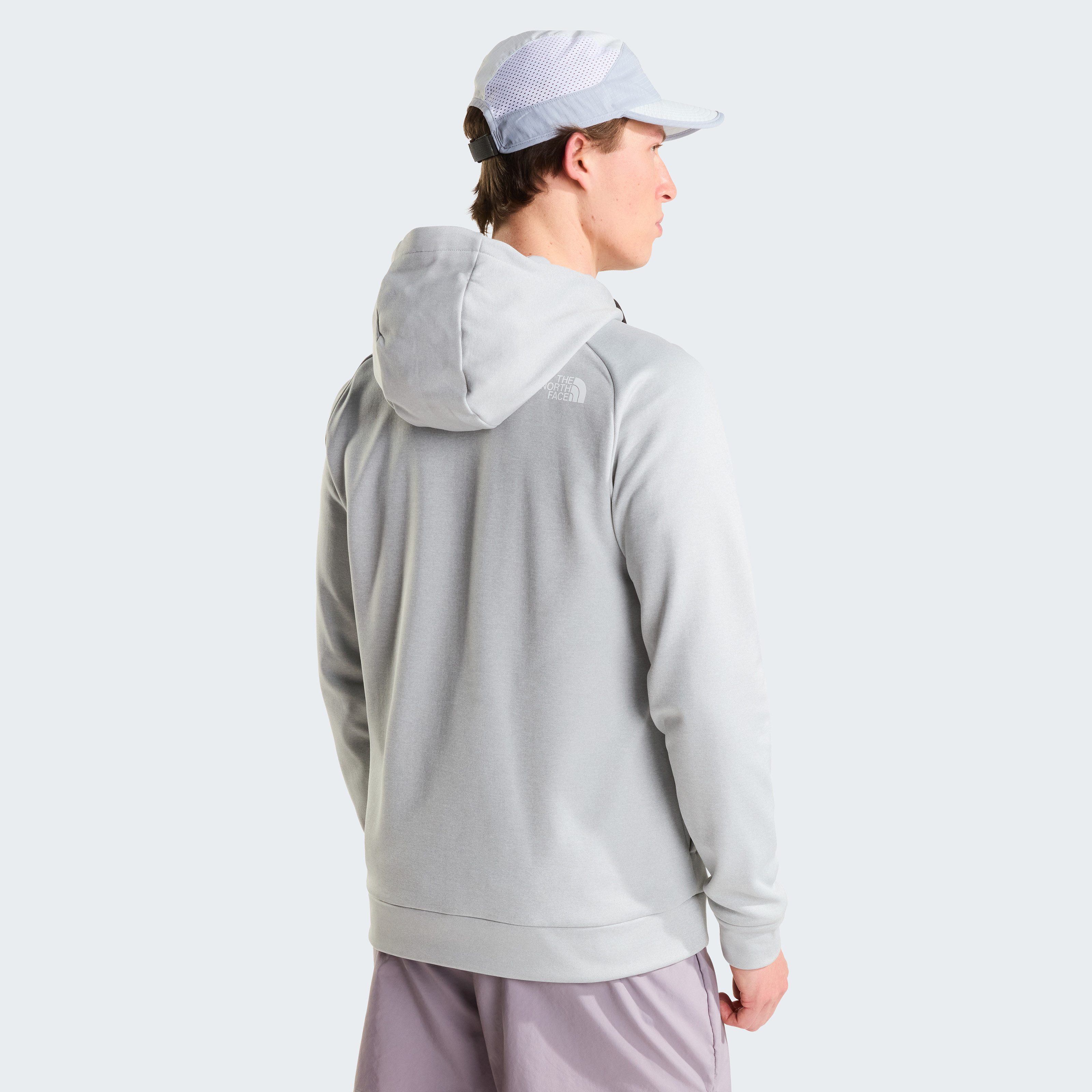 The North Face Fleecejacke Reaxion Fleece Kapuzenpulli mit durchgehendem RV für Herren für kühle Temperaturen, offene Taschen, mit gebürsteter Innenseite