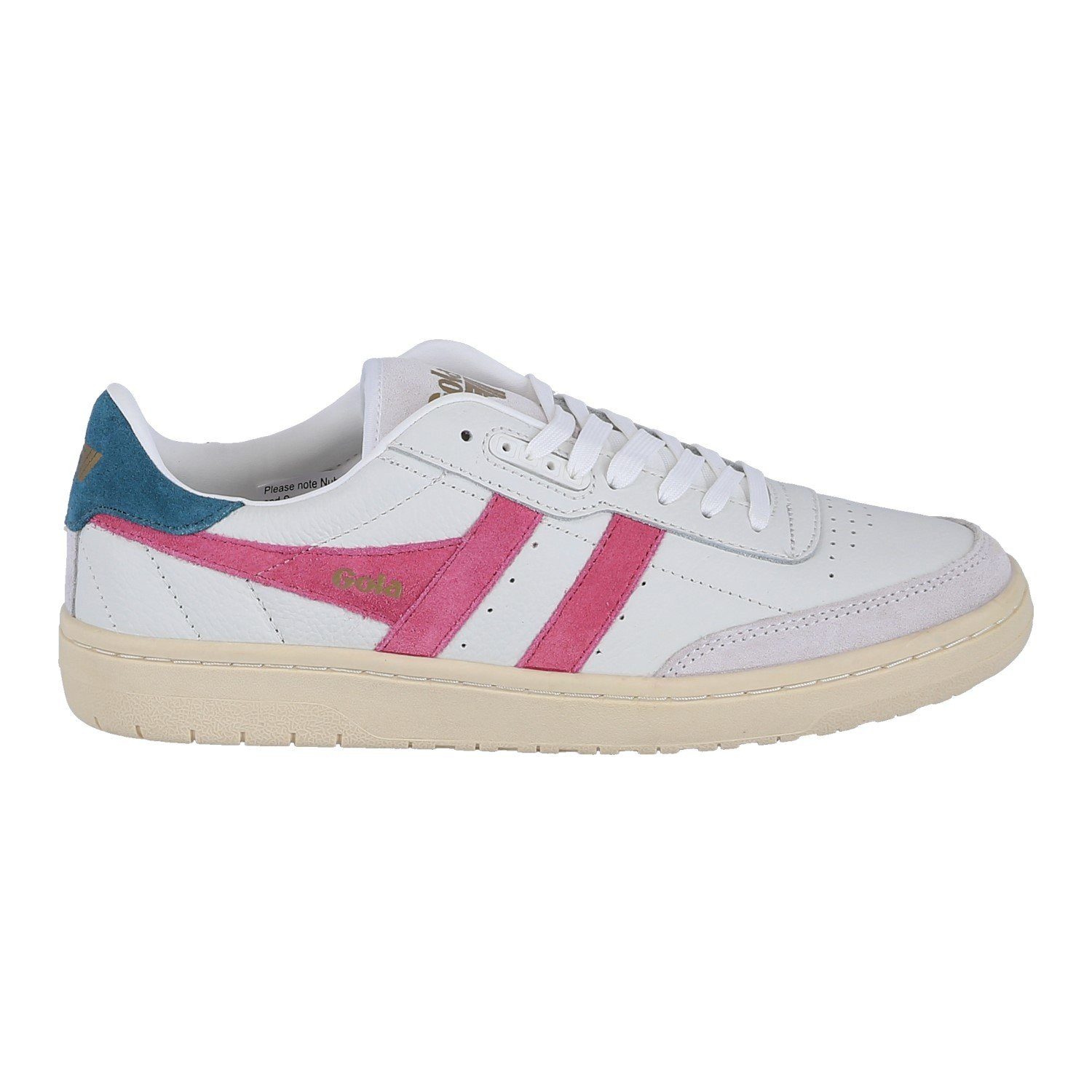 Gola Falcon Leder weiss/pink/dunkelblau Damen Sneaker günstig online kaufen