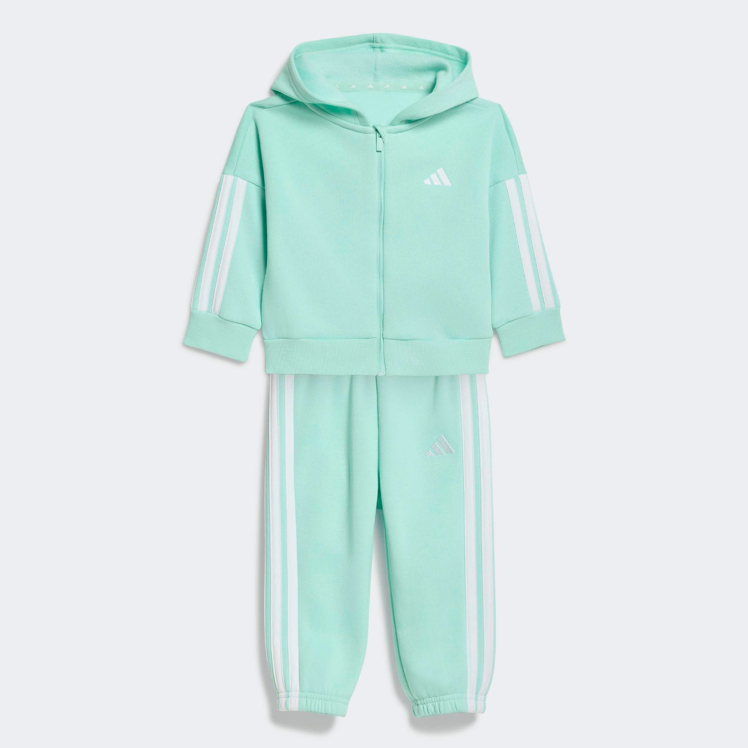 adidas Sportswear Trainingsanzug I 3S FZ FL JOG (2-tlg), für Babys, zweiteiliges Set, aus Baumwolle