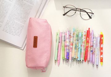 AFAZ New Trading UG Federtasche Rosa einfache Stiftebox großes Fassungsvermögen Teenager Federmäppchen, (1-tlg)