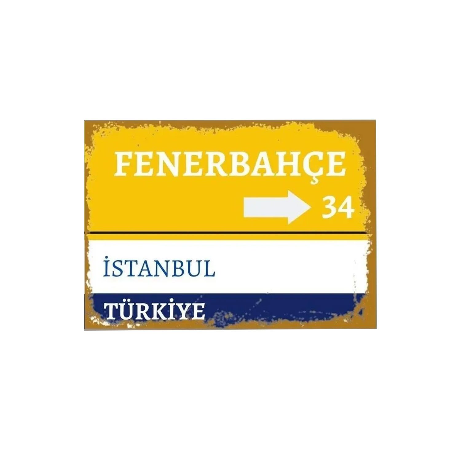 Jungengel Wandbild Fenerbahçe Retro Holzposter Fan Deko Tafel Istanbul Türkei Wandposter, Fenerbahce (1-teiliges Wandbild), Retro Fenerbahçe Wandbild 30x20 cm, MDF, robust & leicht zu montieren