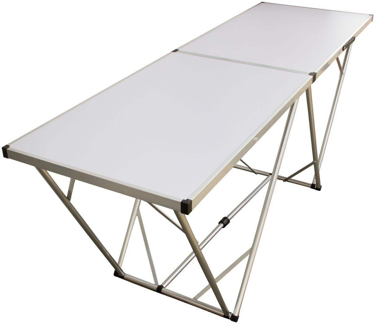 weiß Partytisch, 200x60cm, Klapptisch, Multifunktionstisch, Mehrzwecktisch, Lemodo Flohmarkttisch,