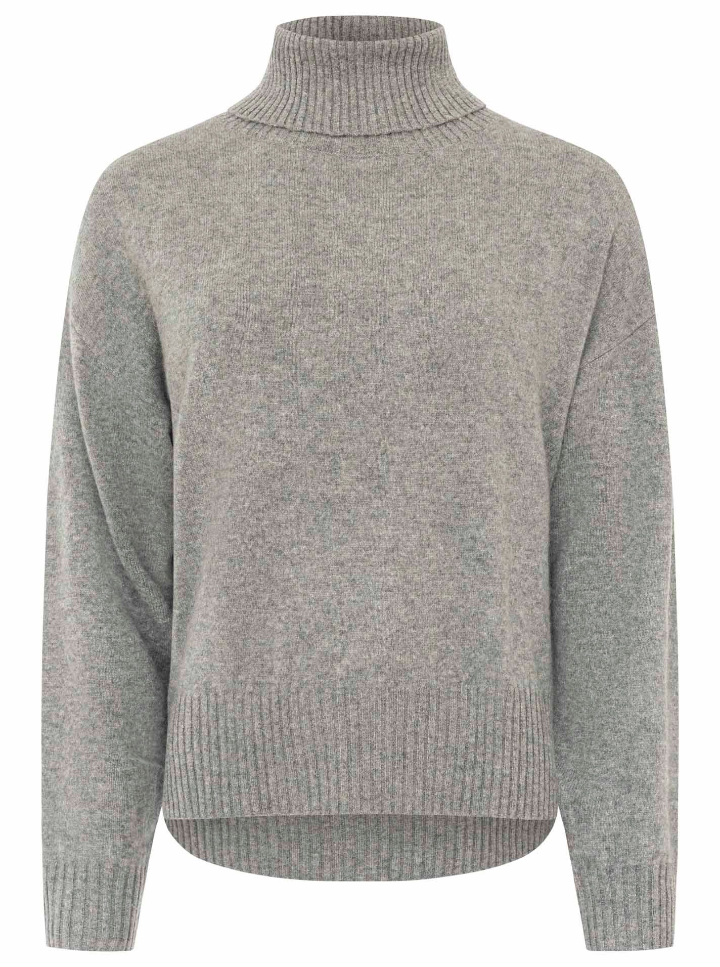 Zwillingsherz Rollkragenpullover 100% Kaschmir Boxy Rollneck