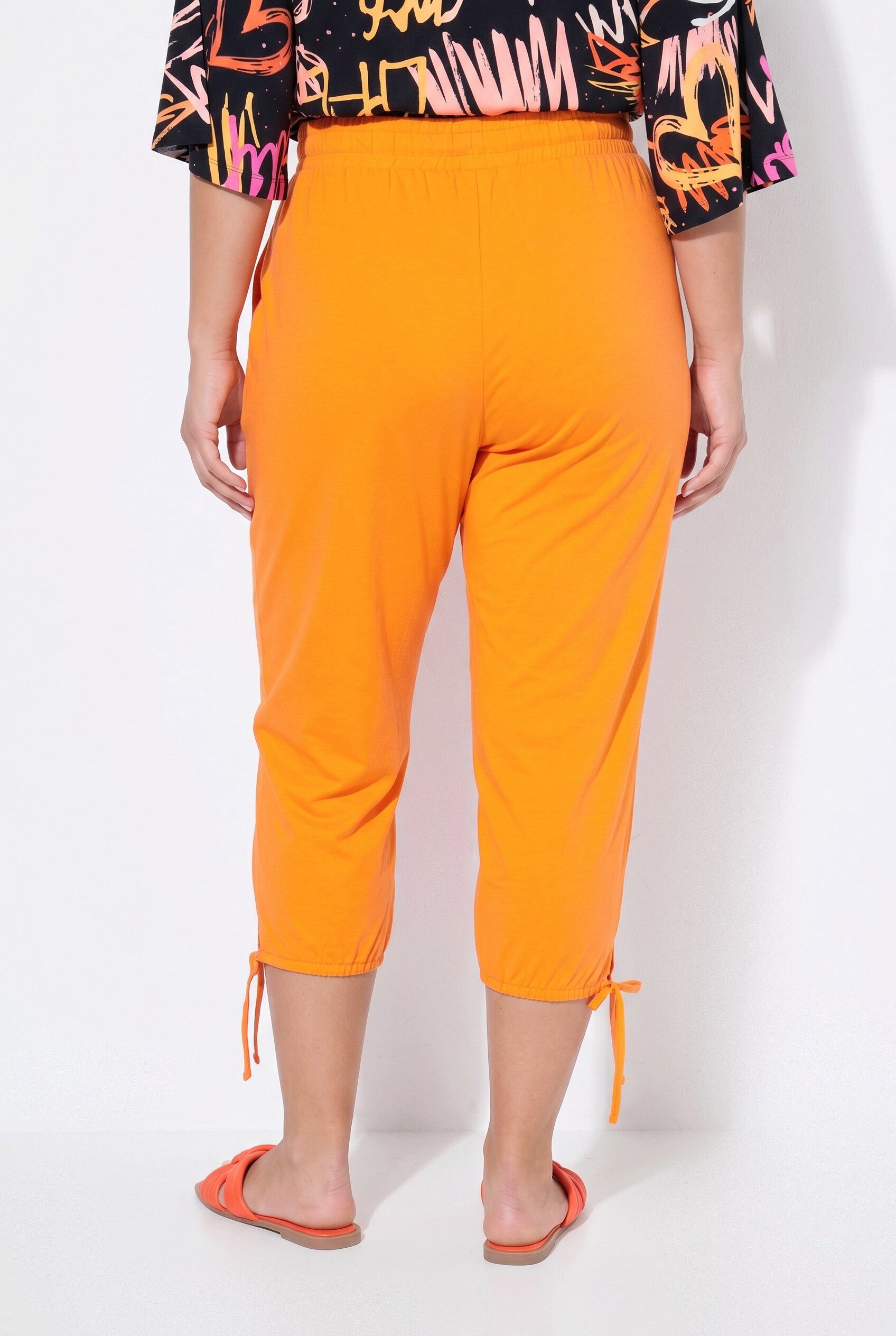 Angel of Style Jogginghose Sweat-Capri Straight Fit Elastikbund Saumschlitz