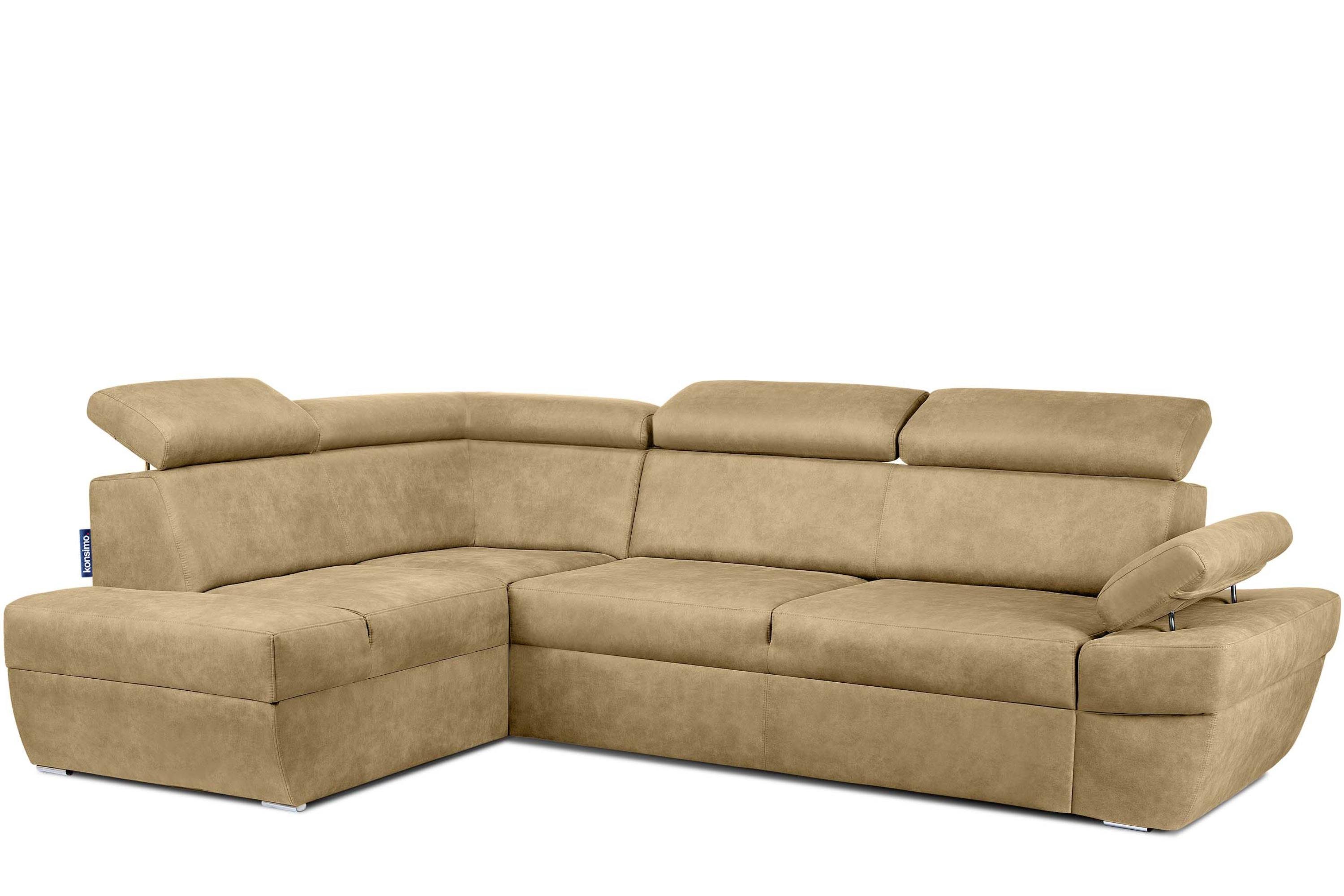 KONSIMO® Ecksofa RATLO Ecksofa, mit Bettfunktion günstig online kaufen