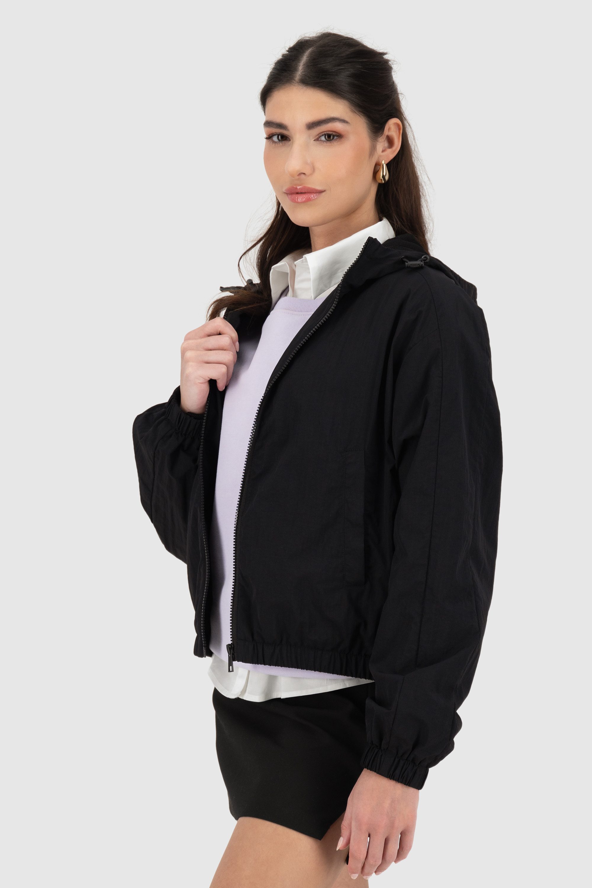 Alife & Kickin Sommerjacke Damen JovanaAK A Übergangsjacke, Jacke leichte Übergangsjacke Windbreaker mit Kapuze und Reißverschluss – Bild 3 von 5