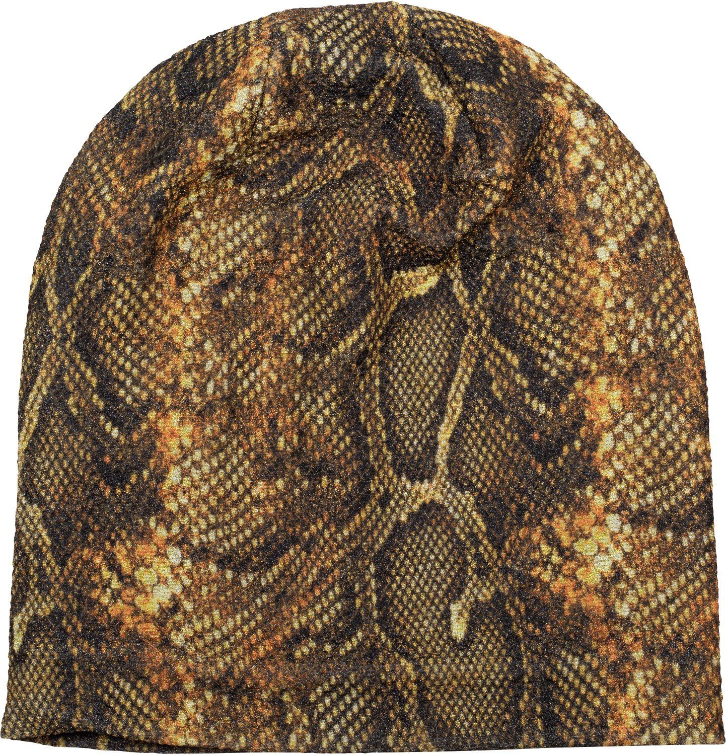Beanie Beanie Mütze Glitzer Schlangen Muster