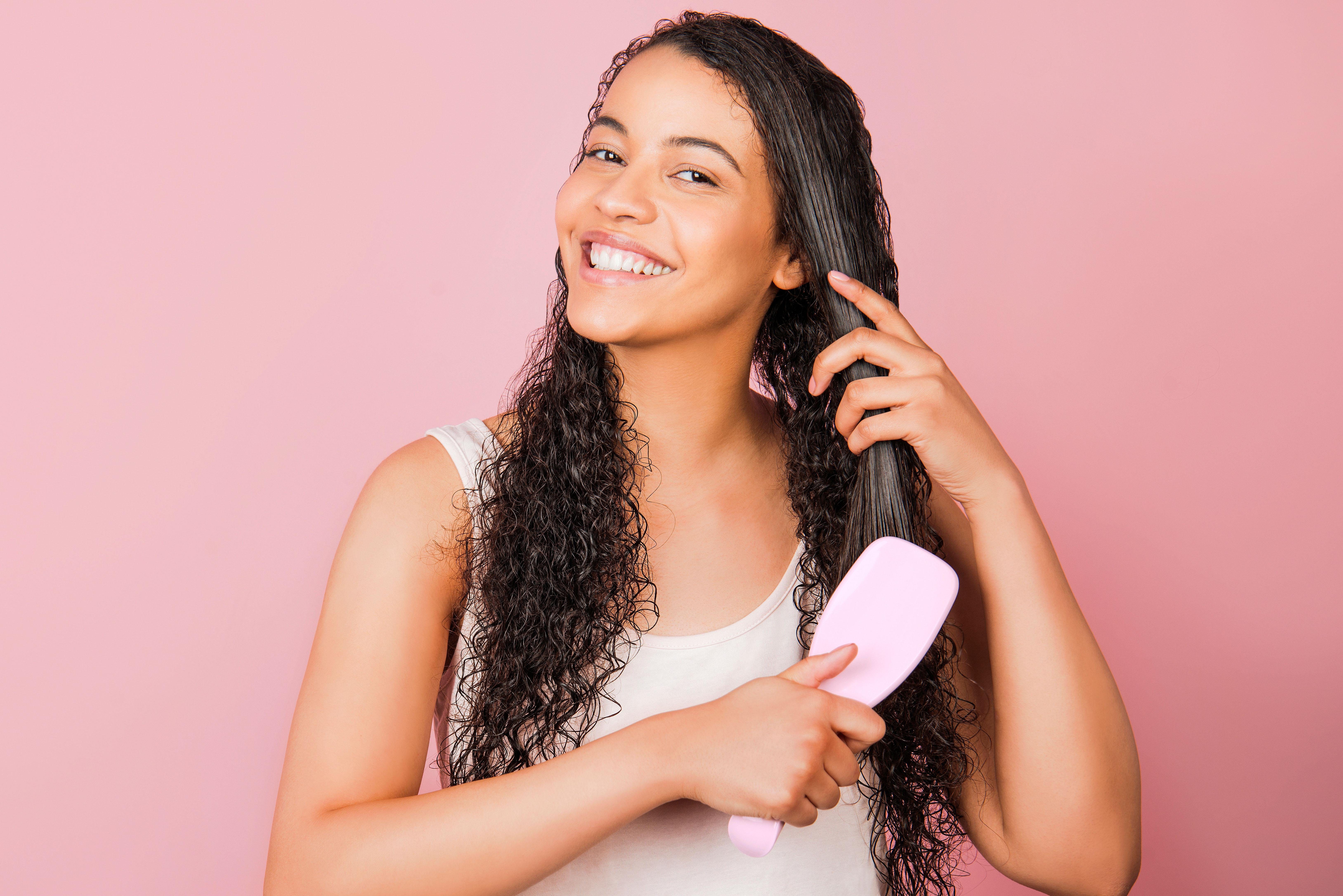 Entknoten Haarentwirrbürste nasser TEEZER zum Pink Millennial TANGLE Bürste Haare, Detangler, Haarbürste, Wet