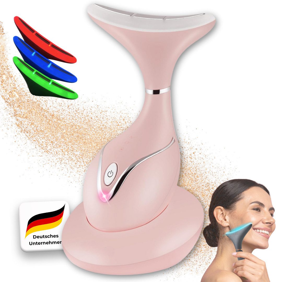 Gesichtsmassagegerät [Neuheit] Beautygerät faltenfrei, Gesicht/Hals, Anti-Aging Wunder