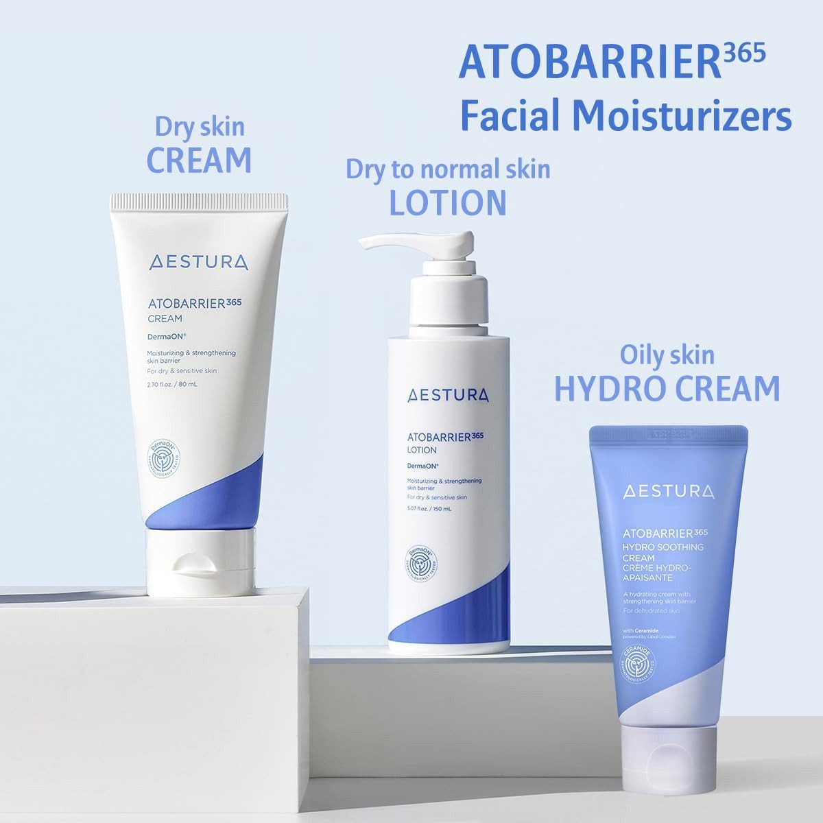 AESTURA Feuchtigkeitscreme Atobarrier 365 Cream 80ml – Feuchtigkeitsspendende Gesichtscreme mit mit Ceramiden, Squalan und Cholesterin zur Stärkung, der Hautbar – Bild 4 von 5