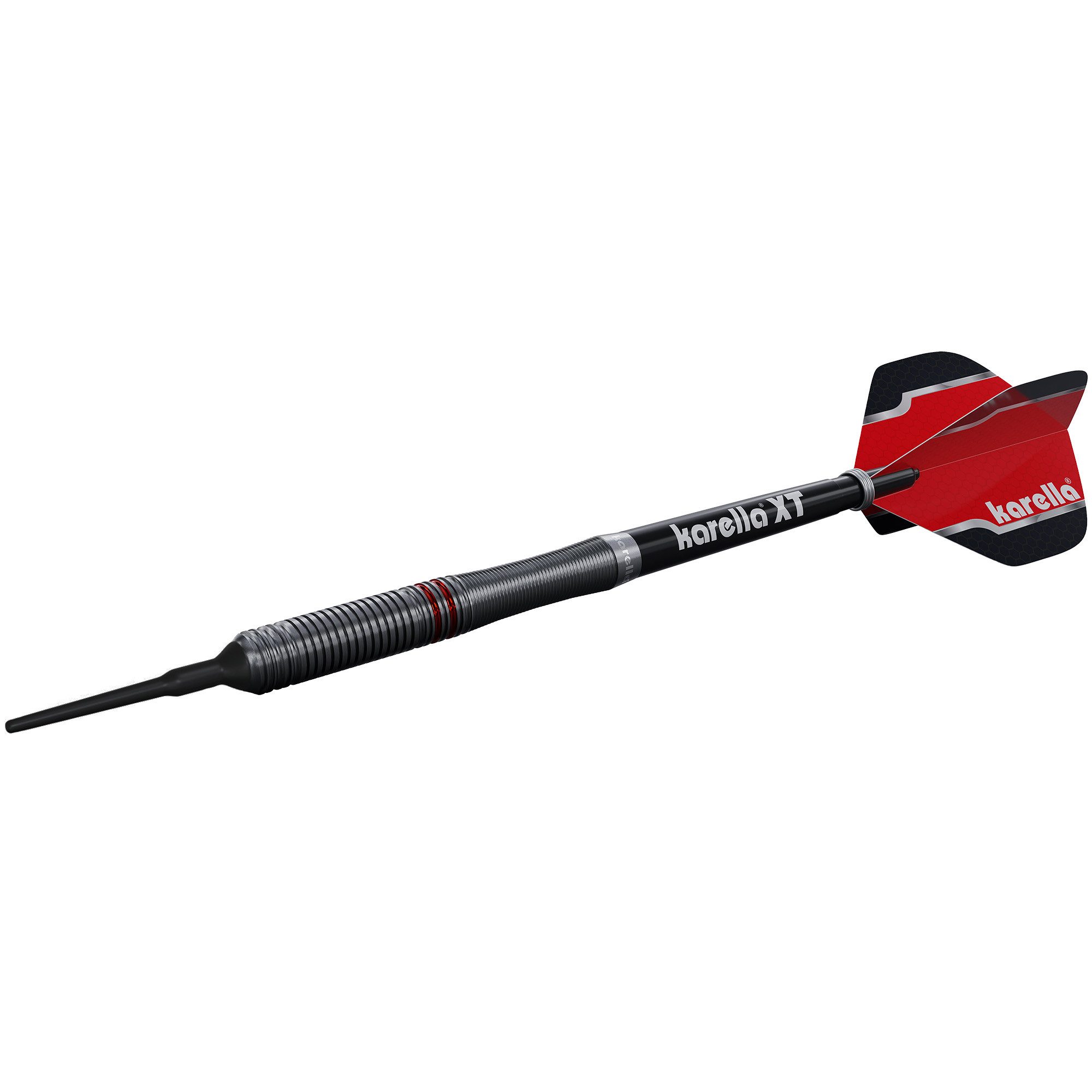 Softdarts Softdart Dartpfeile Karella Fighter, schwarz, 90% Tungsten, 18 g