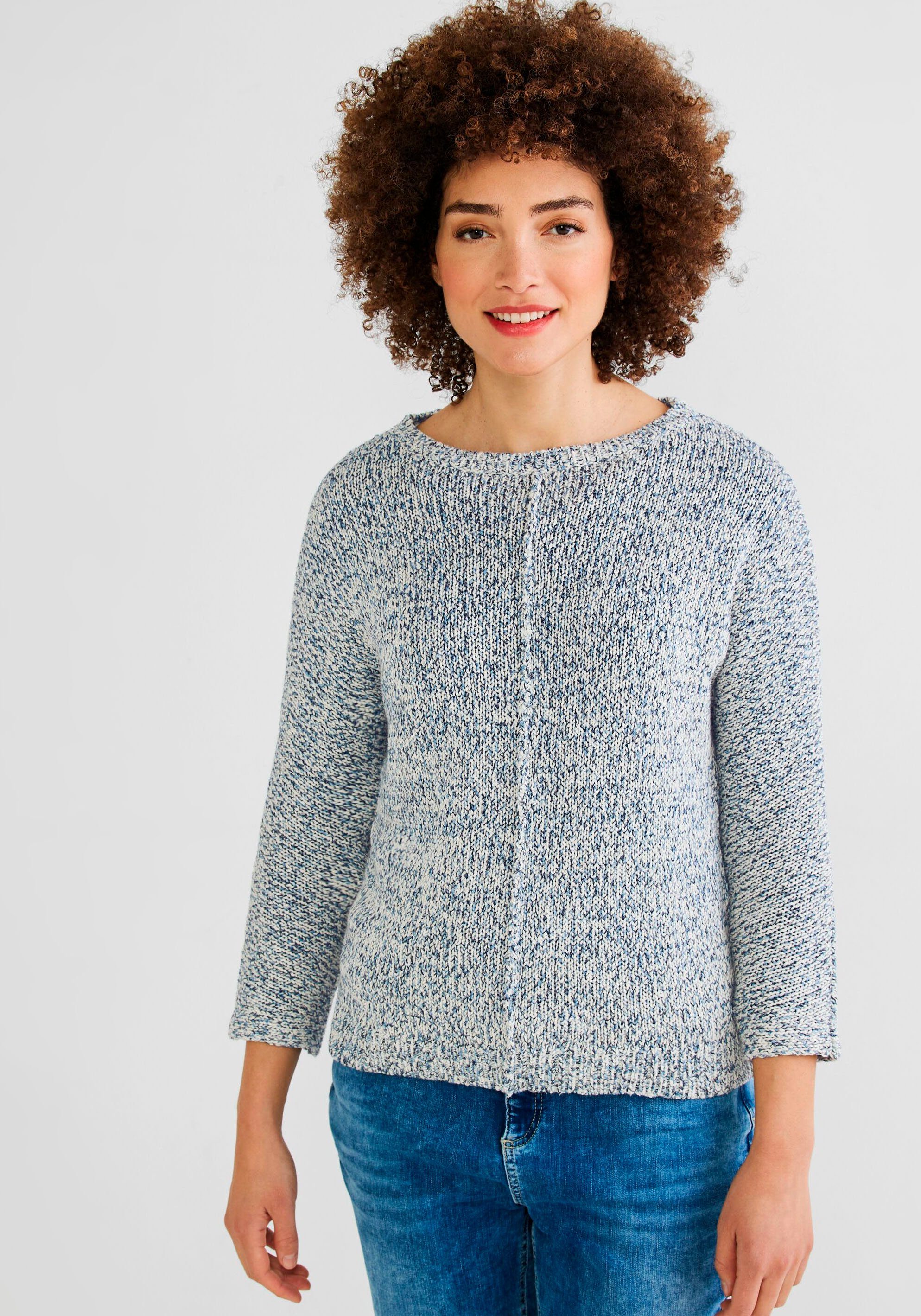 STREET ONE Strickpullover mit U-Boot-Ausschnitt