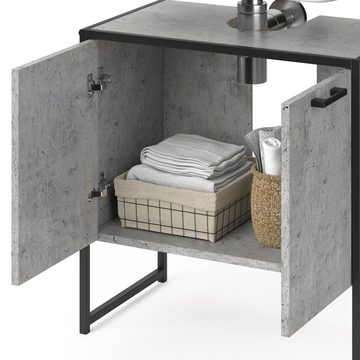 Vicco Waschbeckenunterschrank Wachtischunterschrank Badschrank FYRK Beton