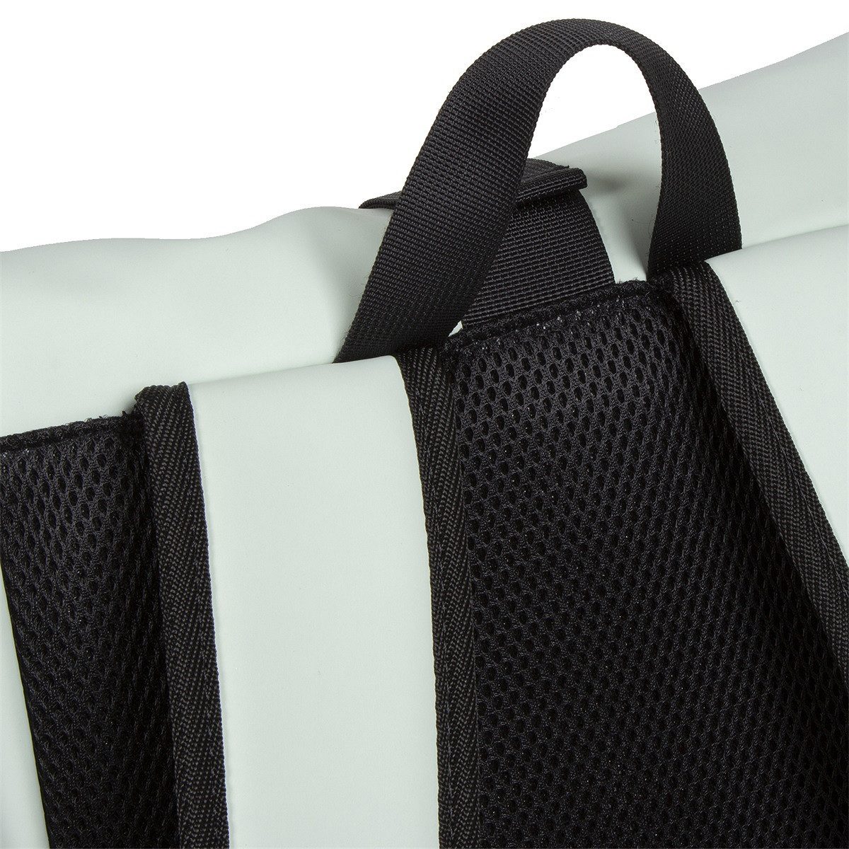 NEW REBELS Laptoprucksack Roll Up RollTop Kurier Rucksack Freizeitrucksack Mart New York, wasserabweisend, Laptopfach, mint grün – Bild 5 von 5