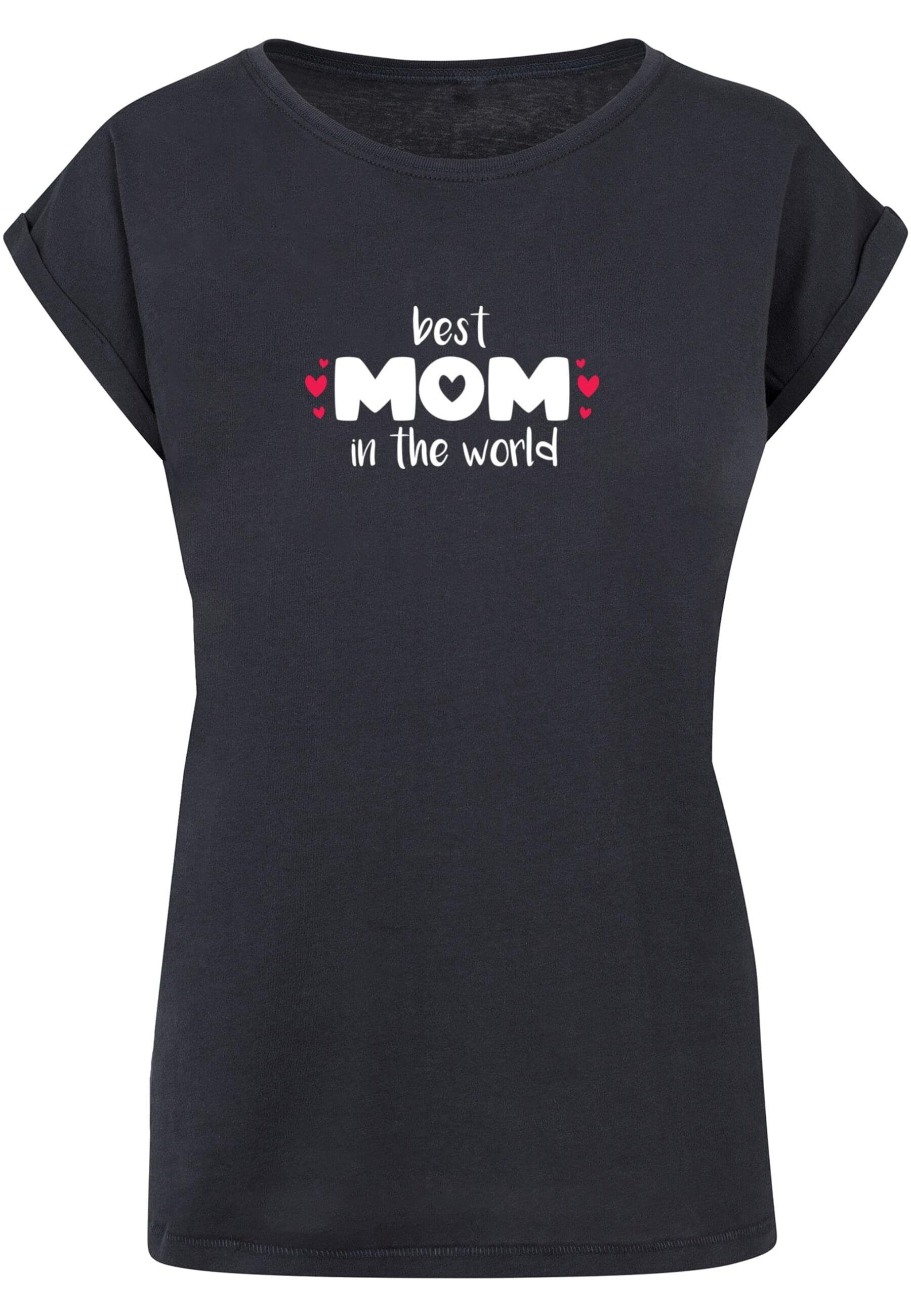 Merchcode T-Shirt Damen Ladies Mothers Day - Best Mom In The World T Shirt ( 1-tlg) | T-Shirts