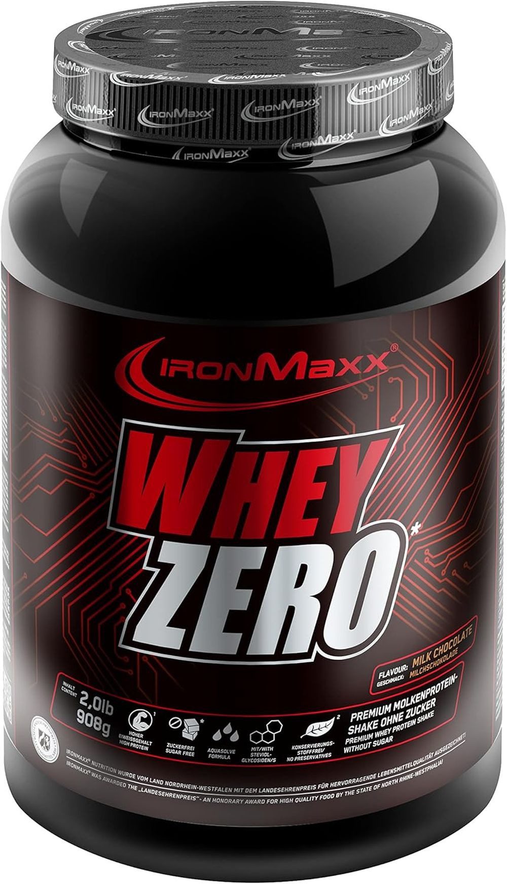 Ironmaxx Ironmaxx Whey Zero- 908g Pulver