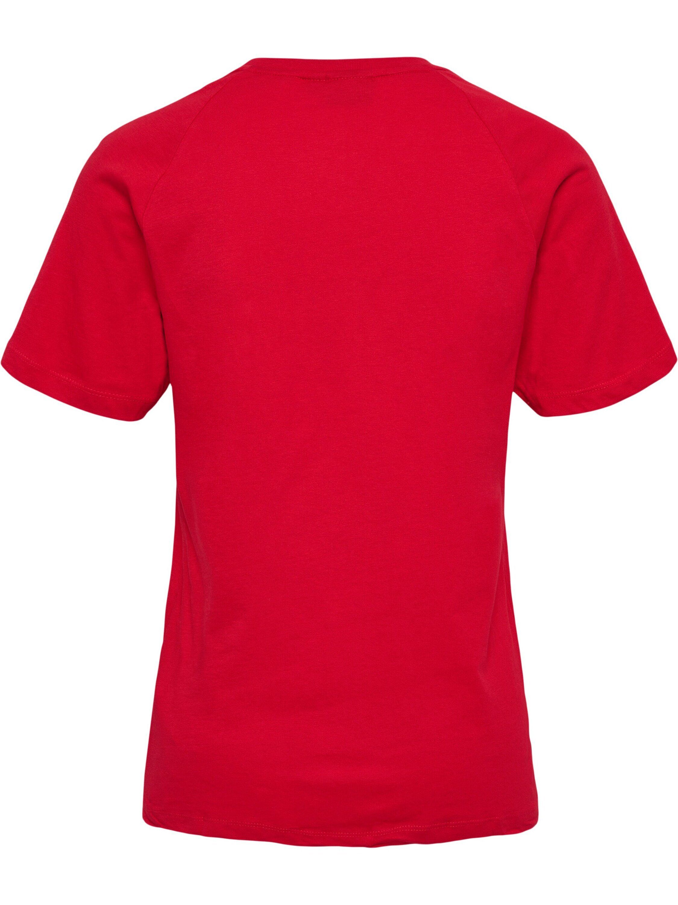 hummel T-Shirt Noni 2.0 CHERRY (1-tlg) Details BARBADOS Plain/ohne