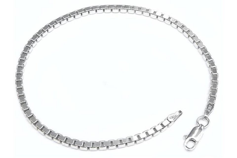 Silberkettenstore Silberarmband Veneziakette Armband 2,5mm - 925 Silber,  Länge wählbar von 16-25cm