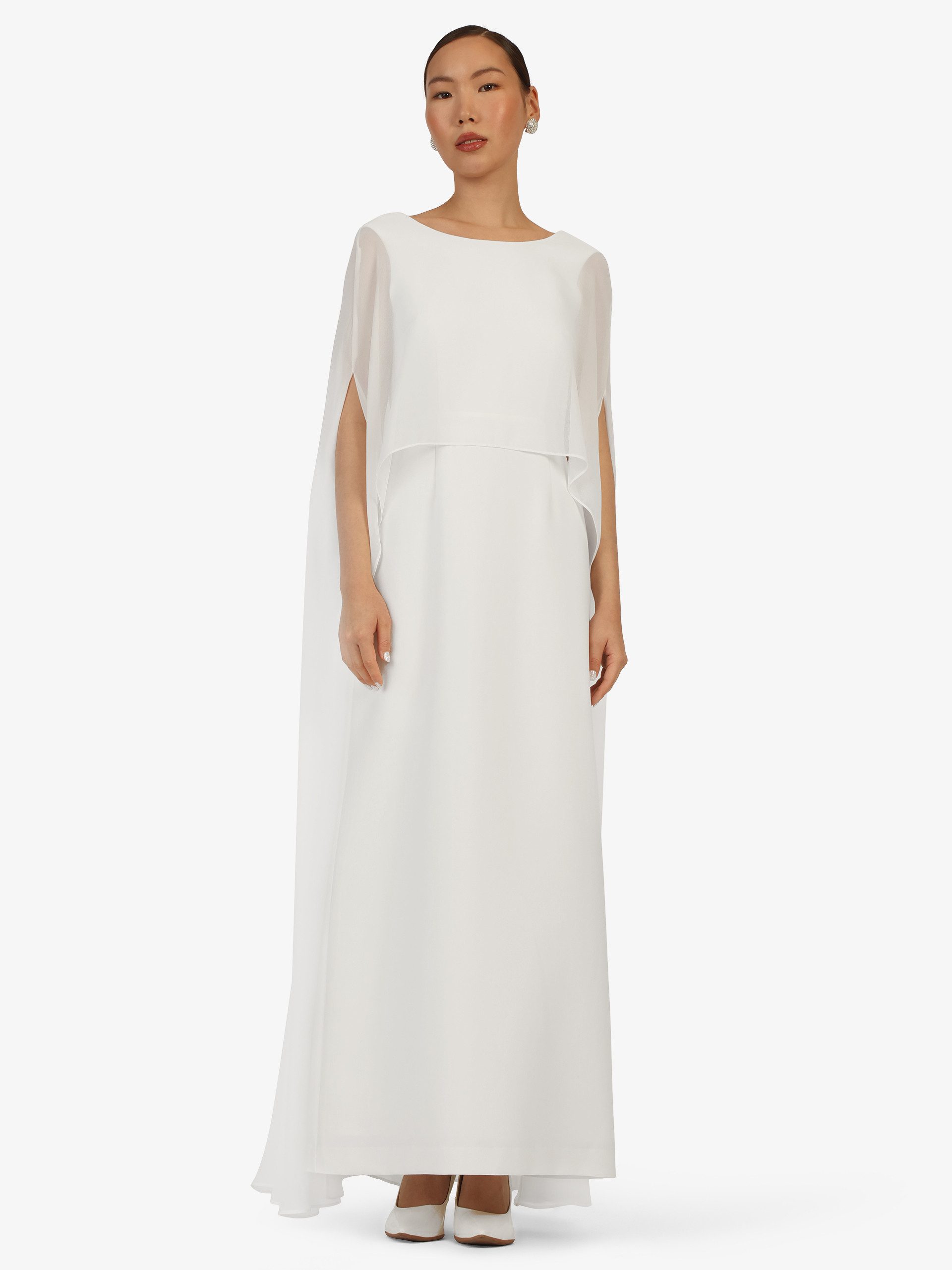 Kraimod Abendkleid mit Cape-Ärmeln