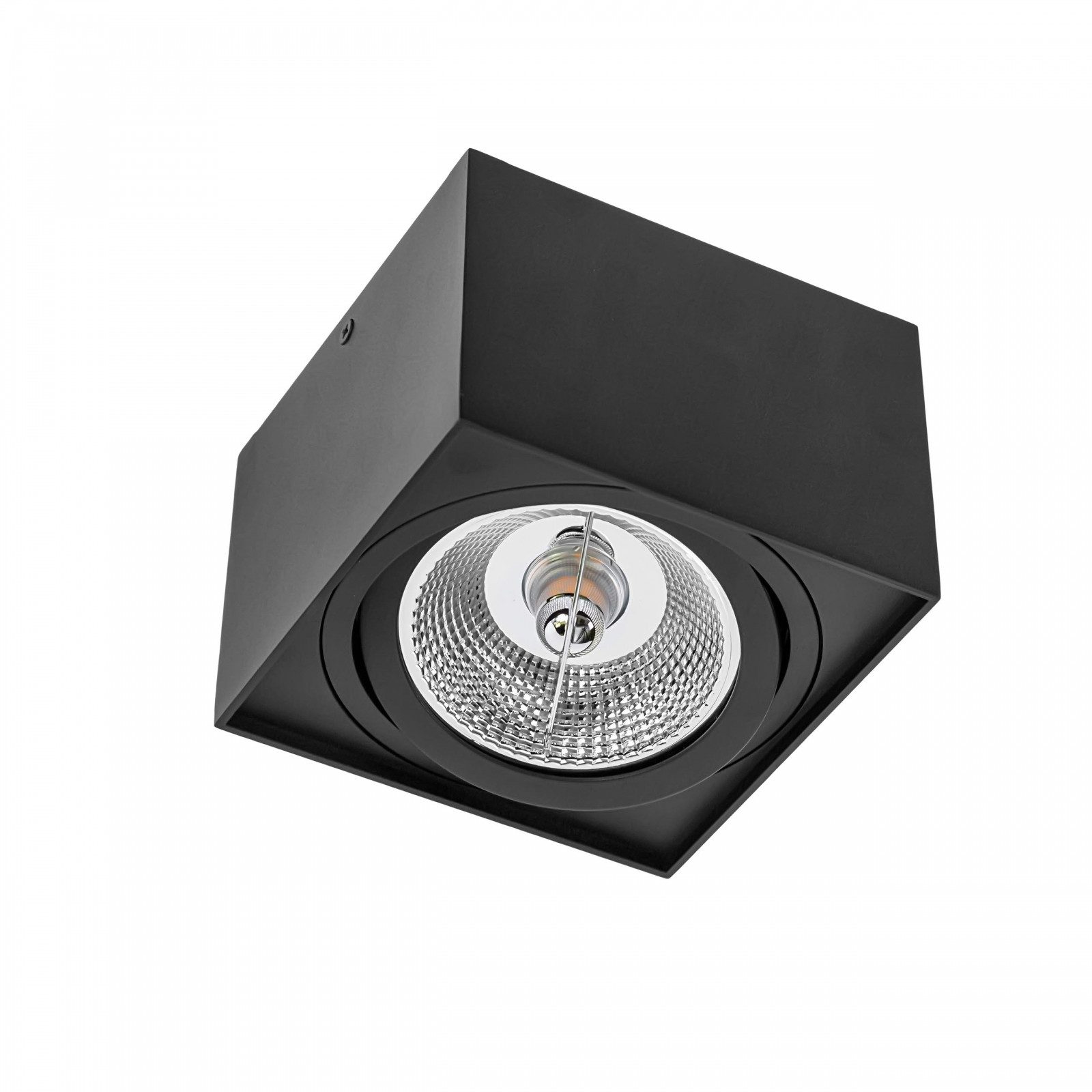 Spectrum Aufbauleuchte LED Chloe AR111 GU10 schwenkbar Deckenleuchte IP20 max. 50W eckig, Kein Leuchtmittel enthalten, Schwenkbar