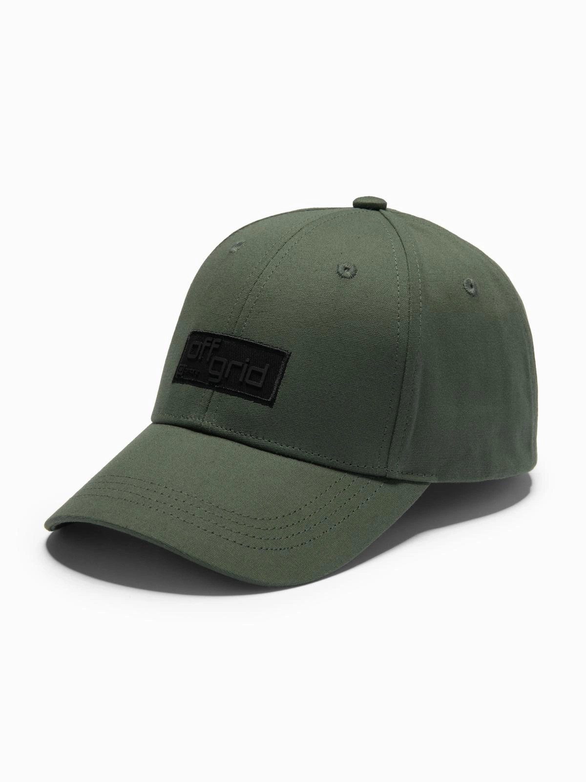 Baseball Cap Herren- Baseballcap mit rechteckigem Aufnäher