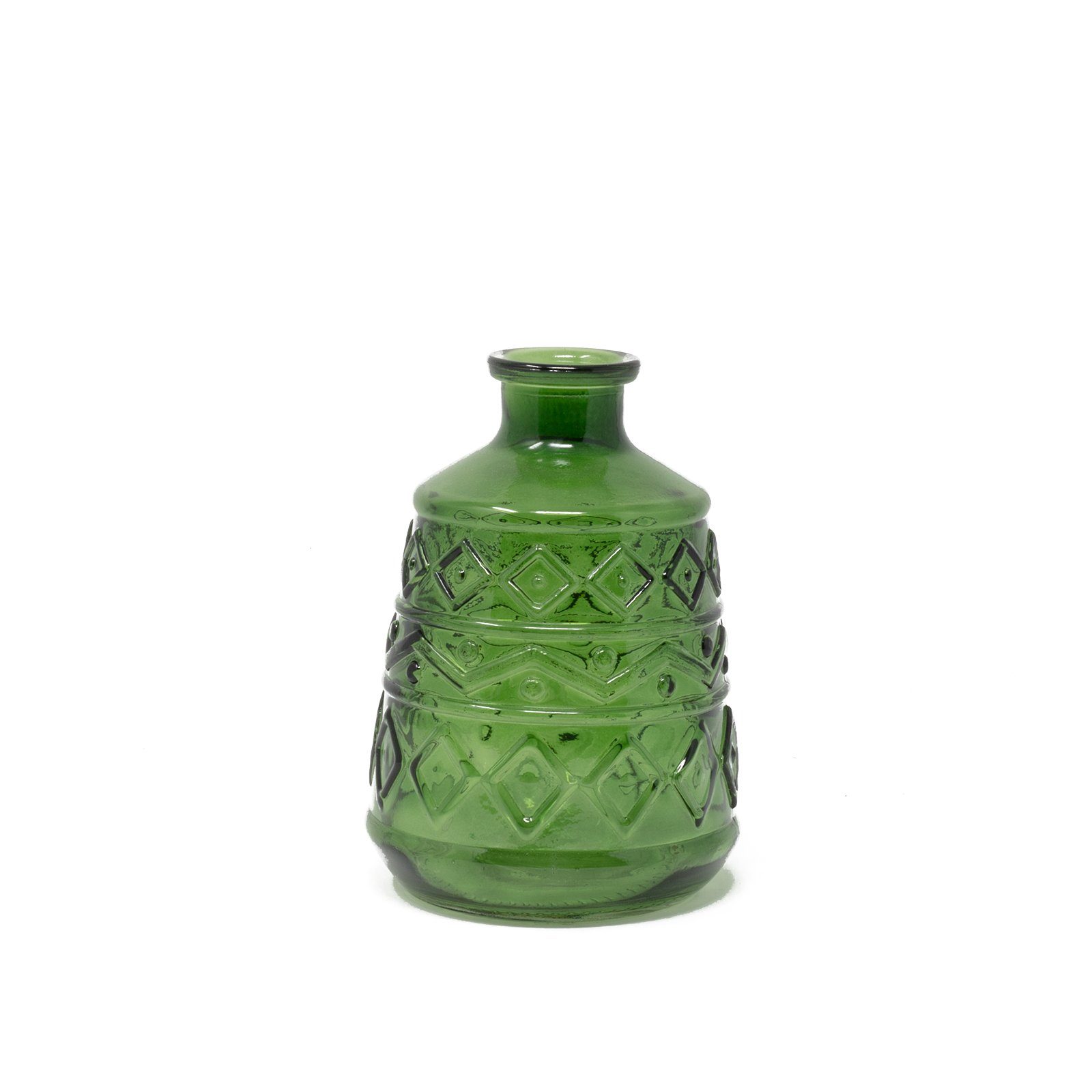 Dekovase Dekoflasche - 4 Sorten - Glas - 10,5x15 cm