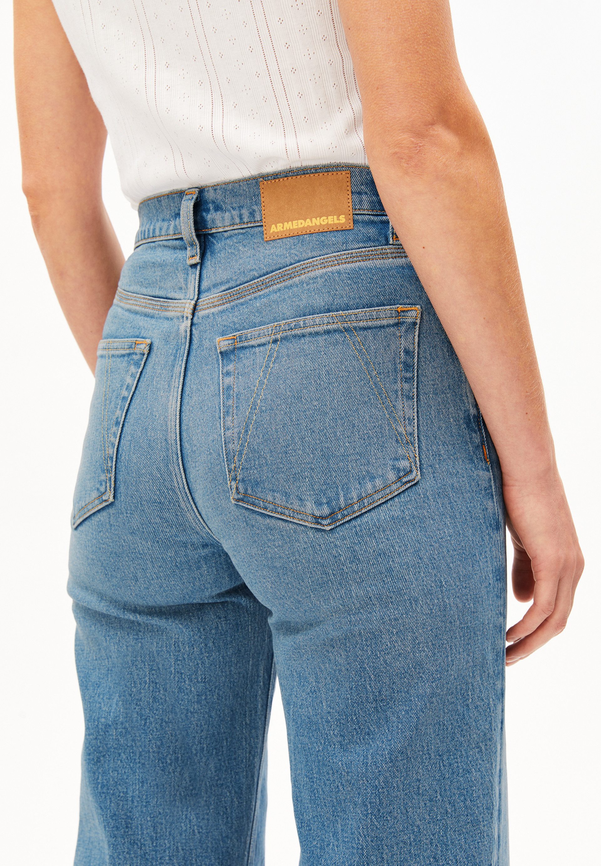 Armedangels Weite Jeans MURLIAA CROPPED (Comfort-Stretch, Skinny Fit) High waist