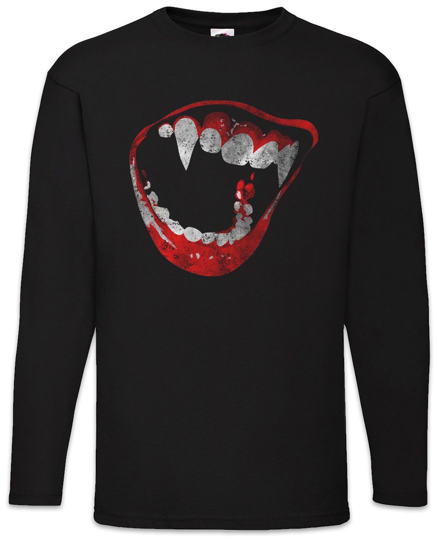 Urban Backwoods Langarmshirt Bite Langarm T-Shirt Vampir Blut True Gebiss Z günstig online kaufen
