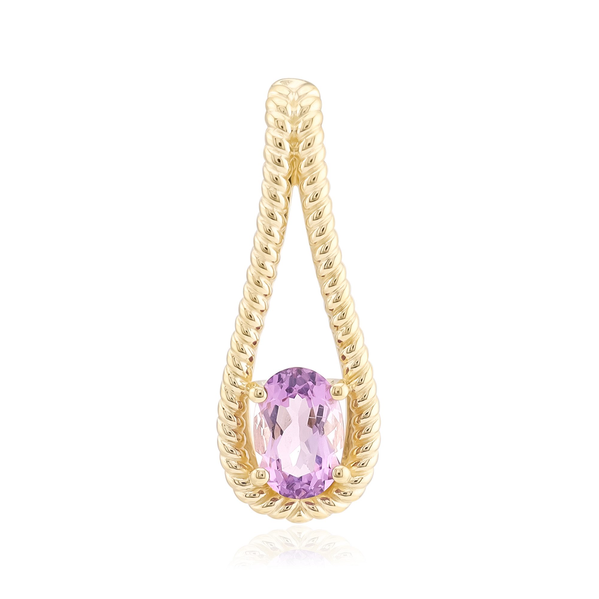 Cavill Kettenanhänger Violetter Skapolit Goldanhänger, Afghanistan 0,35 ct (1-tlg)