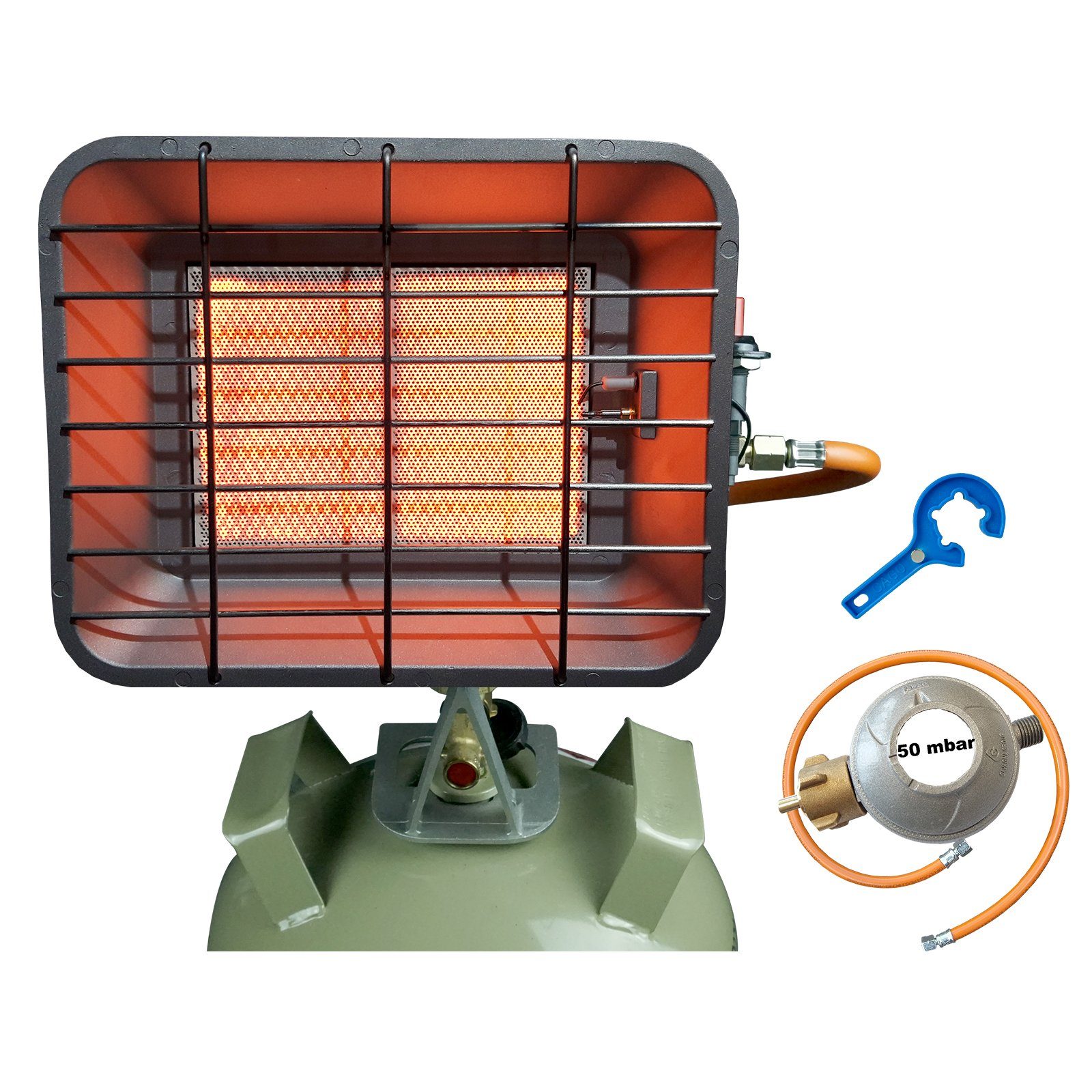 BlueCraft Heizstrahler, Infrarot Gas-Aufsteckstrahler Heizstrahler für Gasf günstig online kaufen