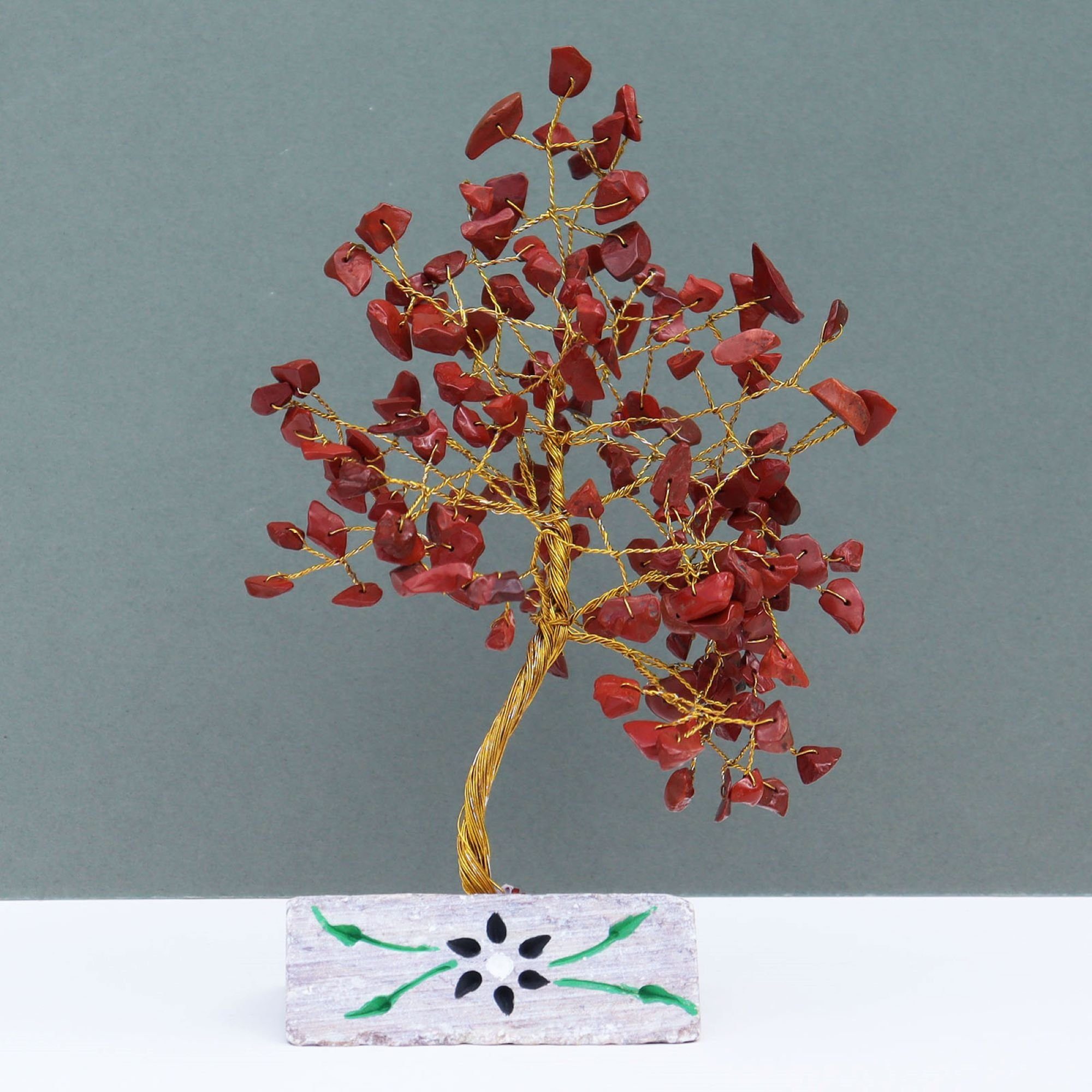 Wisdom Dekoobjekt Roter Jaspis Baum 160 Steine | Deko-Objekte