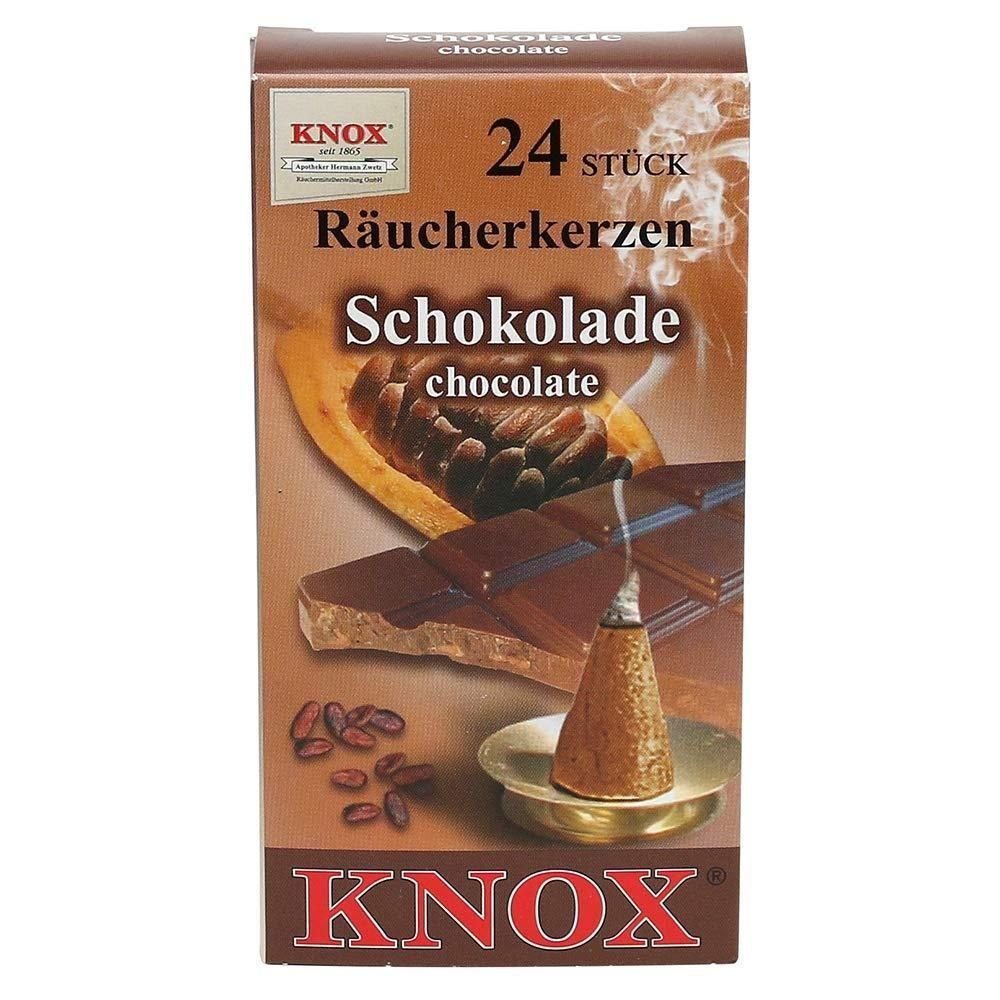 Räuchermännchen 24er Schokolade KNOX - Räucherkerzen- 4 Packung Päckchen