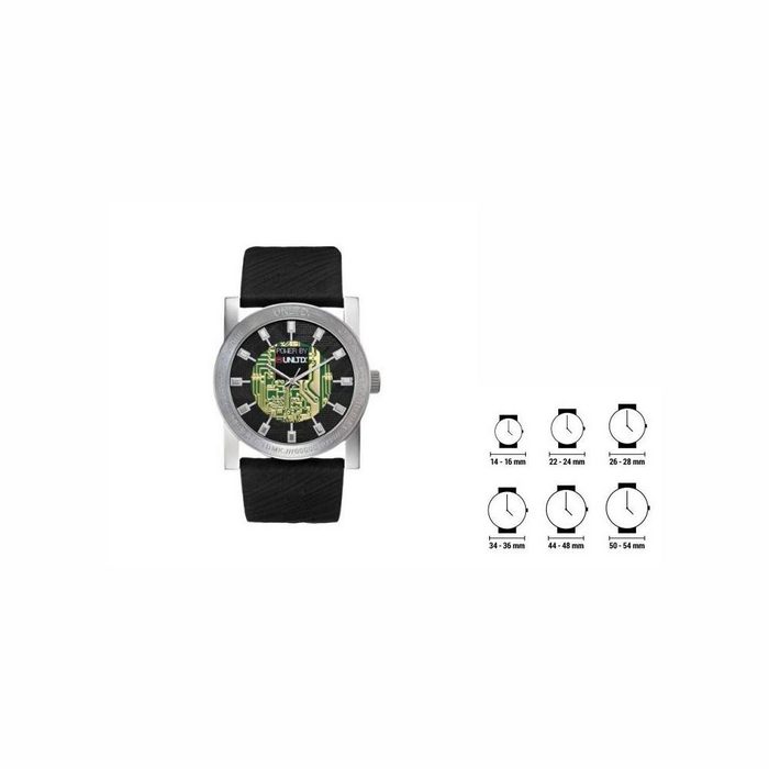 Marc Ecko Quarzuhr Armbanduhr Herren Leder Uhr Marc Ecko E10041G1 46 mm Quarzuhr Armbandu