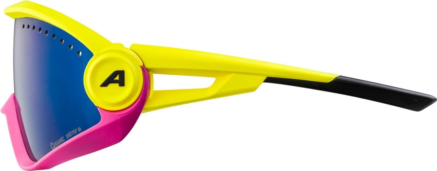 - 5W1NG Sportbrille Alpina Sports - Sportbrille rosa/gelb