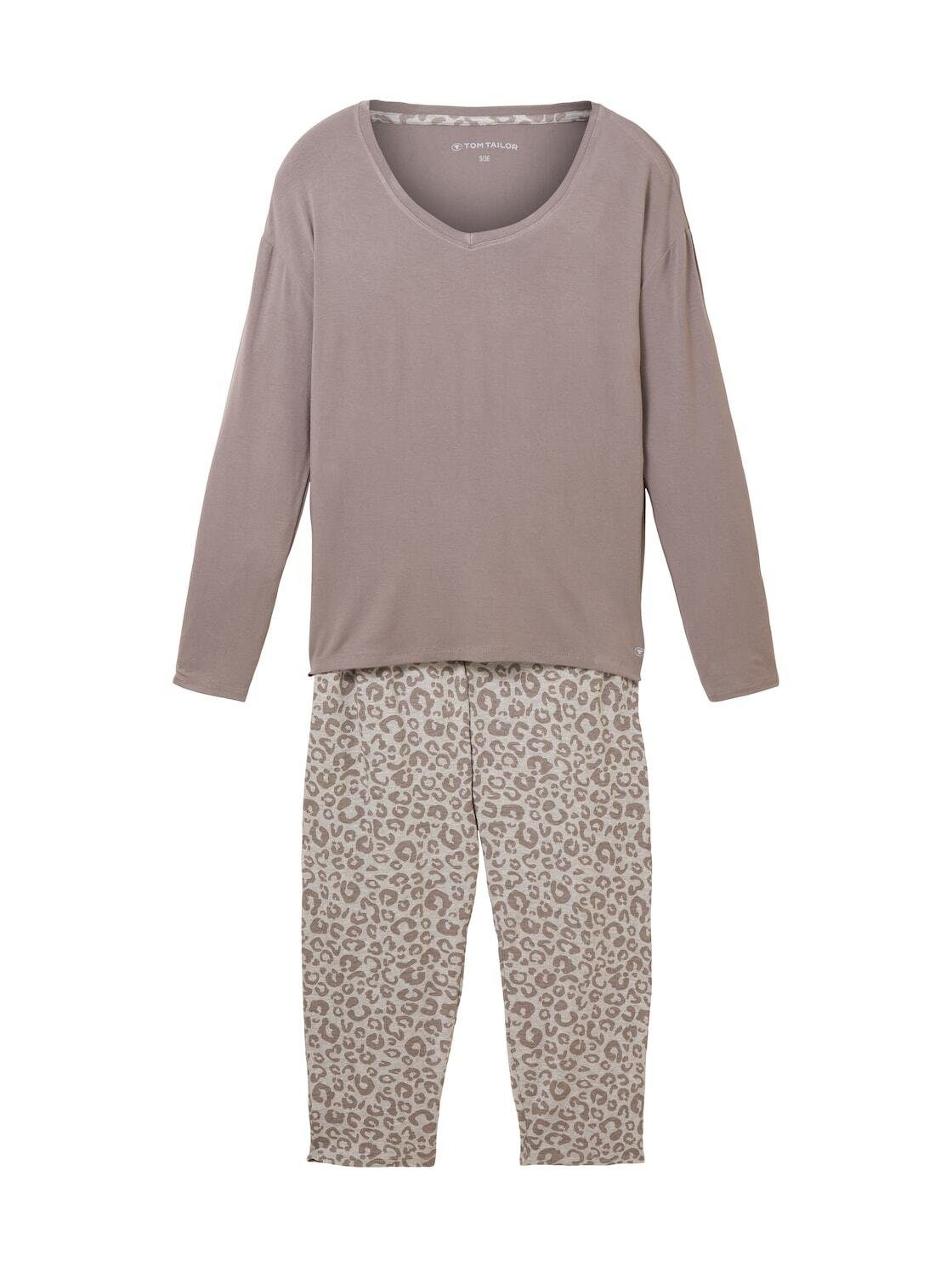 Schlafhose TAILOR Pyjama TOM Leo-Print mit