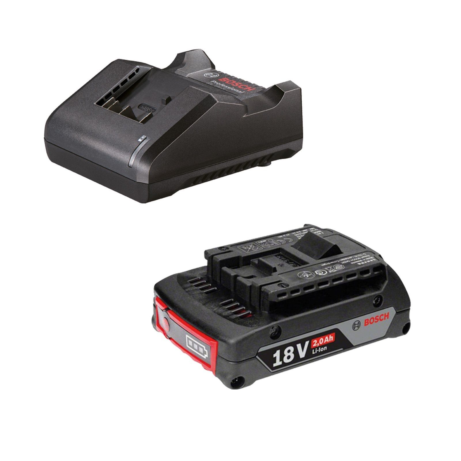 BOSCH Bosch Starter-Set 18 V / 1x 2,0 Ah Akku + Ladegerät GAL 18V-20 Werkzeug-Akku-Ladetechnik