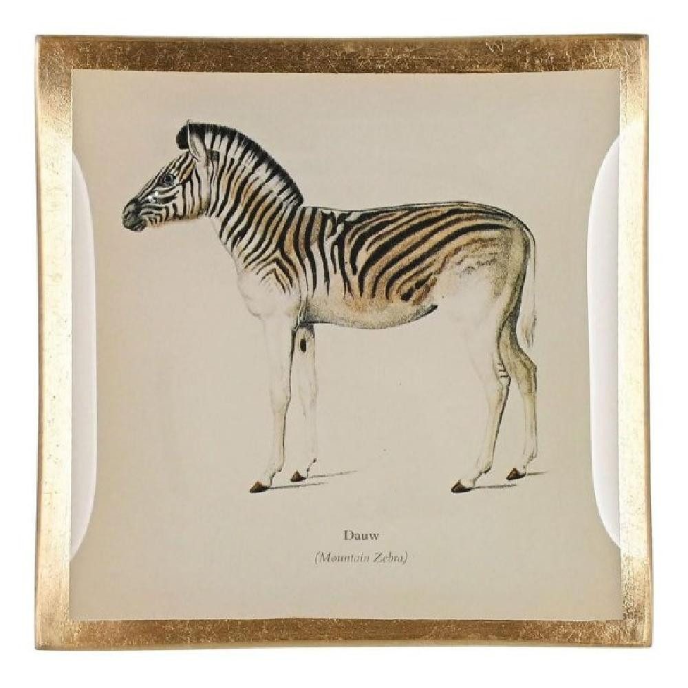 Giftcompany Schmuckkassette Glasteller Love Plates Zebra (10cm)
