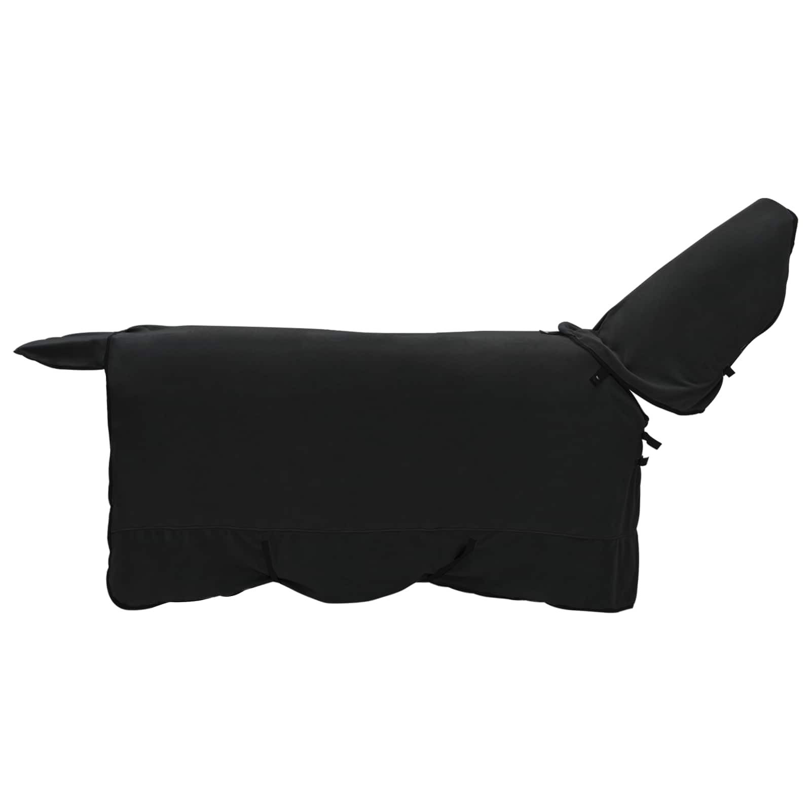vidaXL Tierdecke Pferdedecke Schwarz 155 cm Polyester-Fleece
