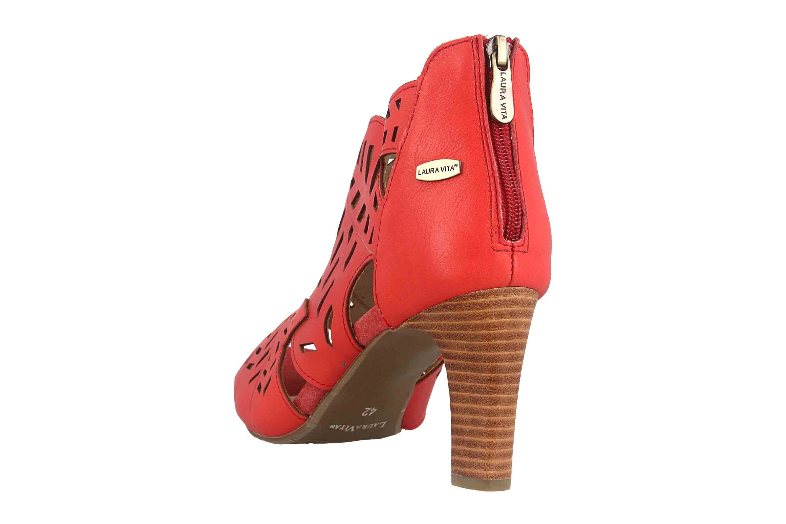 LAURA VITA ALBANE 048 Rouge Sandalette