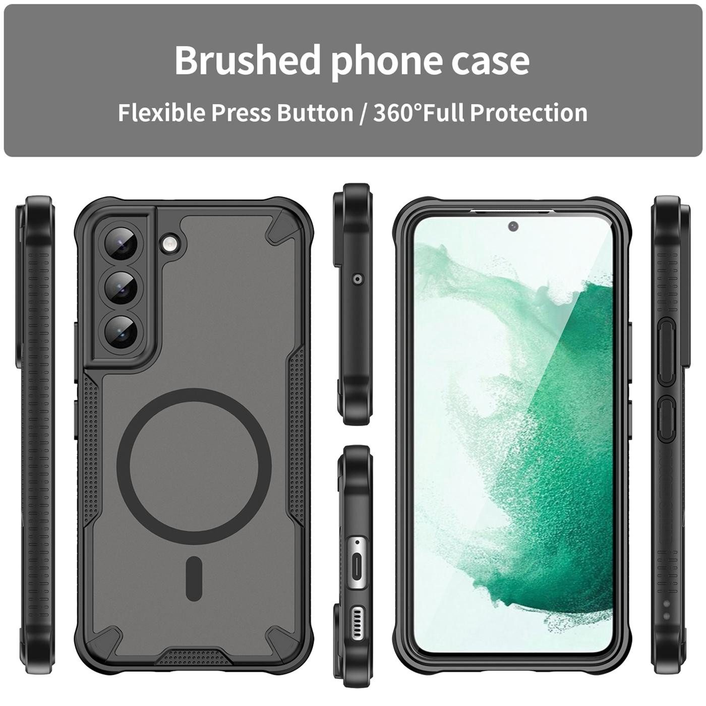 CoolGadget Handyhülle Defender Series Handy Hülle für Samsung Galaxy S22 6,1 Zoll, Magsafe TPU Schlicht Robust Schutzhülle für Galaxy S22 Hülle