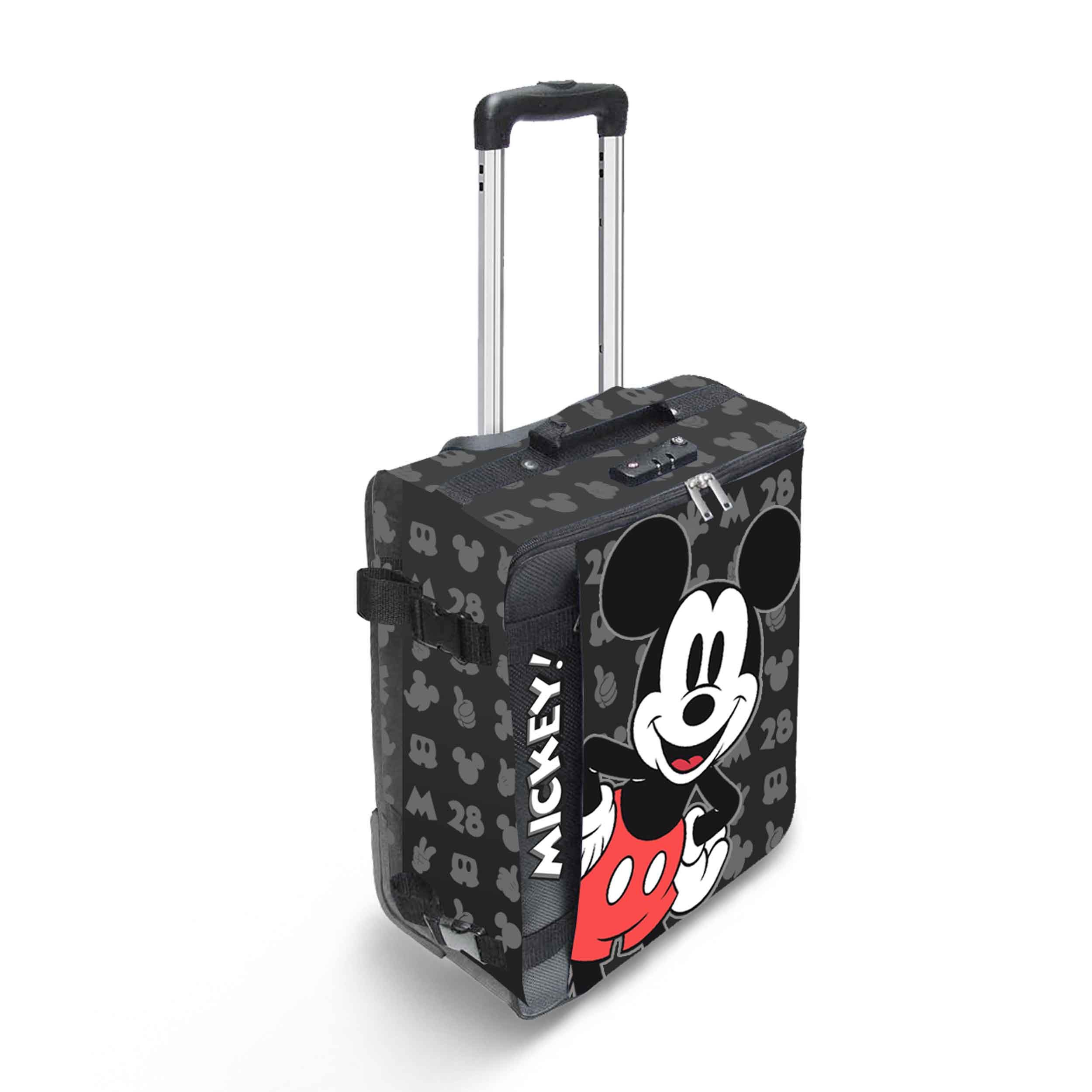 Handgepäckkoffer Disney Micky Maus Kabinenkoffer weicher Koffer Reisekoffer faltbar