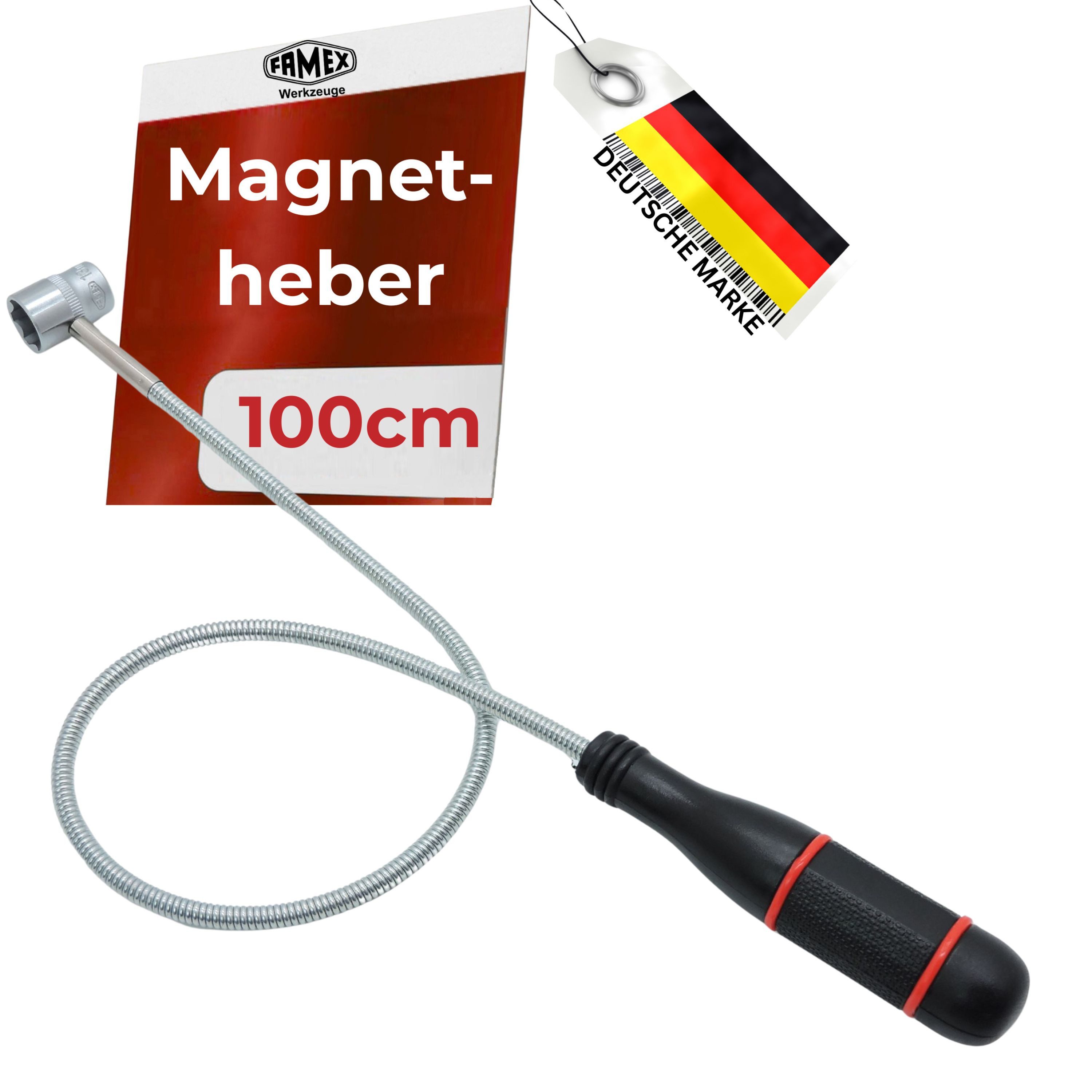 FAMEX Magnet 15104 Magnetheber (Magnetstab, extra lang, 1m, 700g)