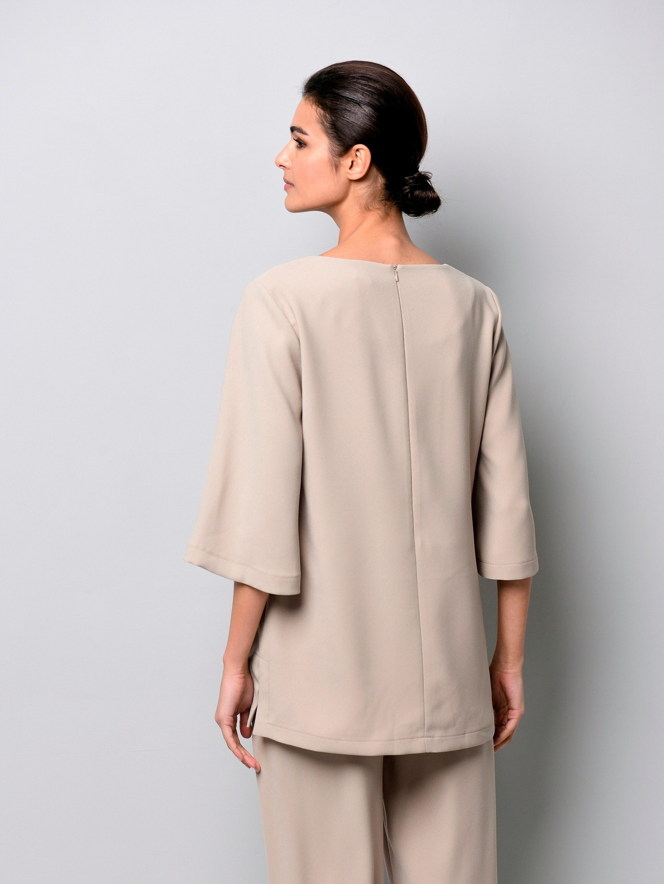 Alba Moda Tunika Tunika mit Kettendetail am Ausschnitt