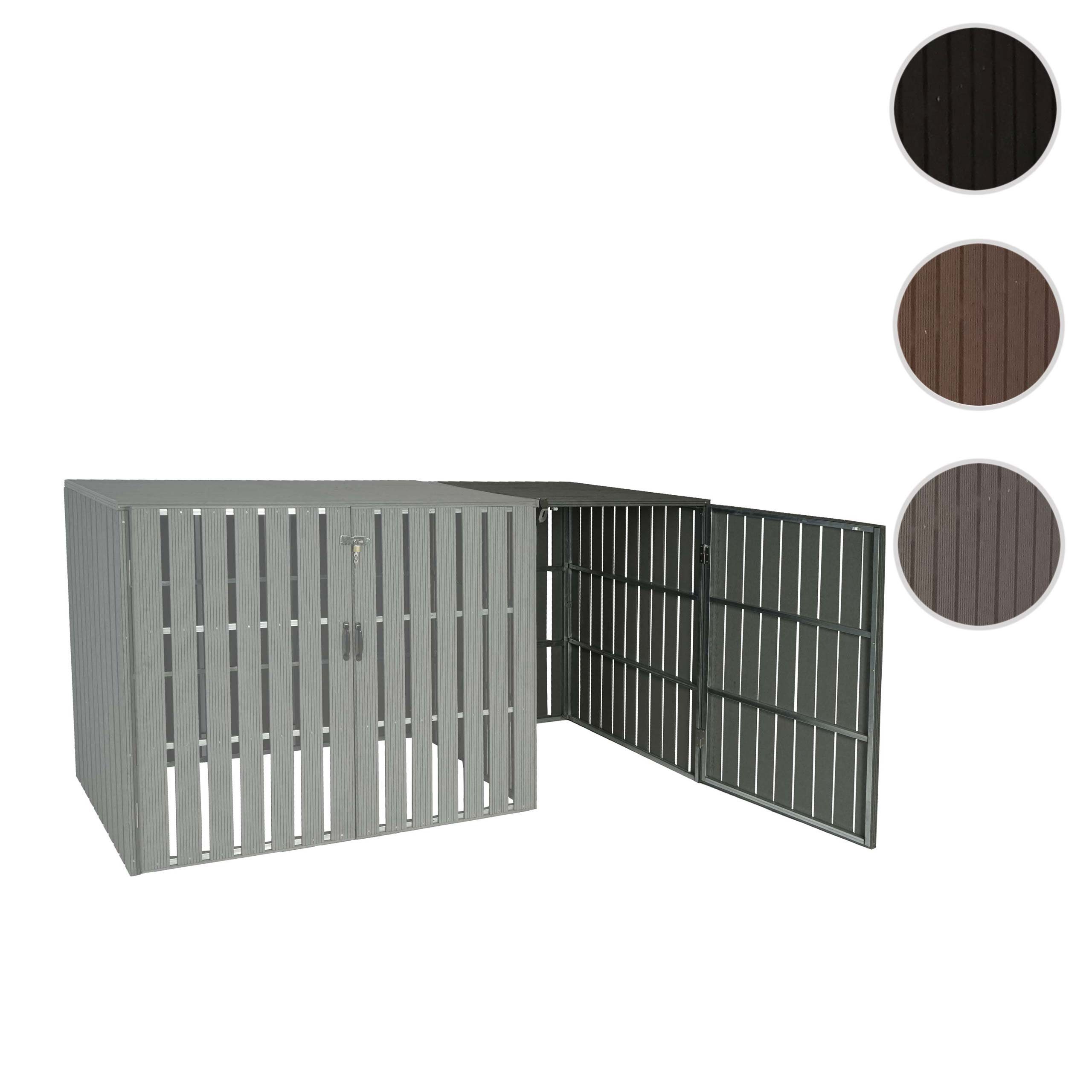 Thumbnail - MCW Mülltonnenbox MCW-J28-B-1-E (1 St), Abschließbare Türen, Mülltonnen mit 80 bis 240 L Fassungsvermögen