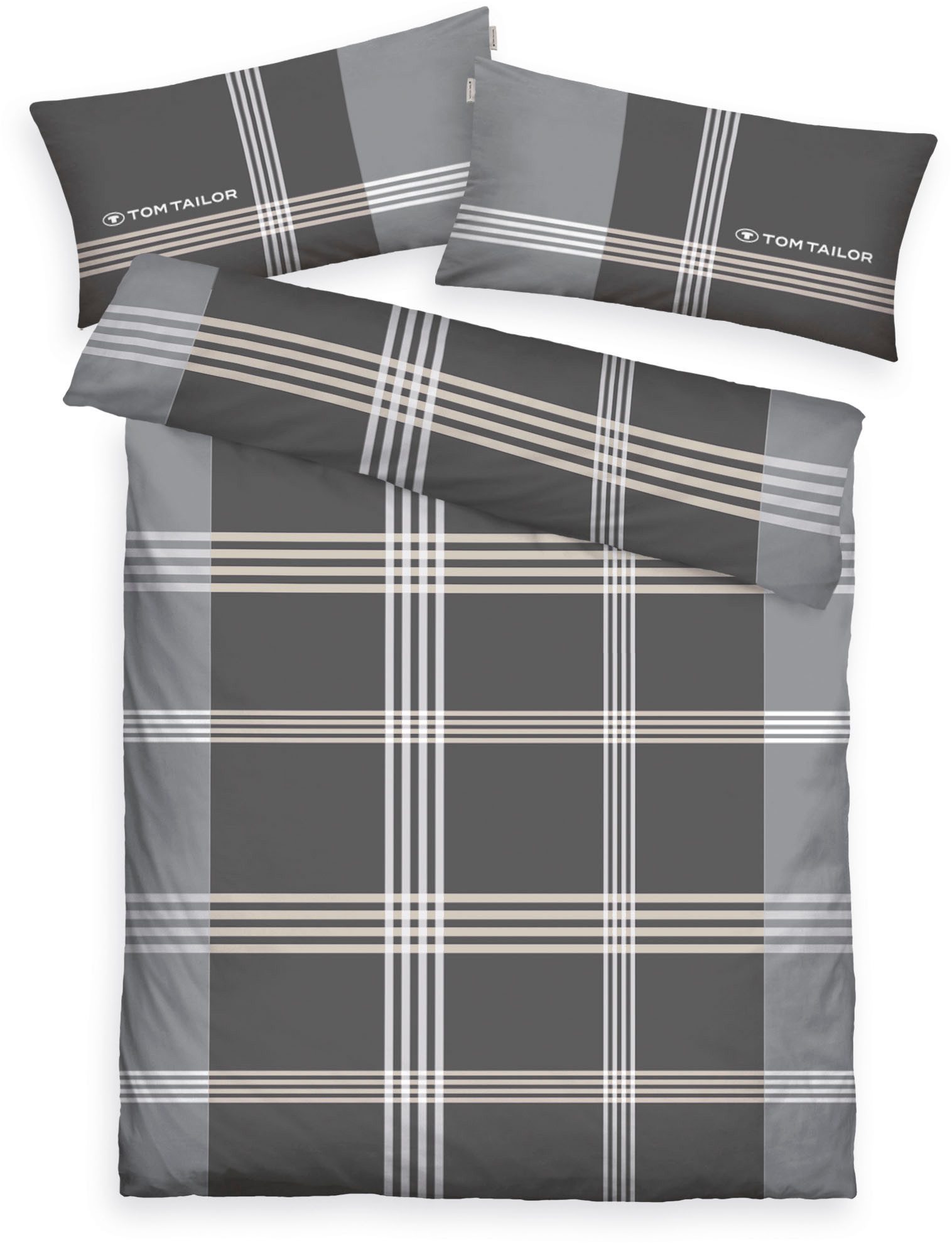 TOM TAILOR HOME Bettwäsche Ole, Biber, günstig online kaufen