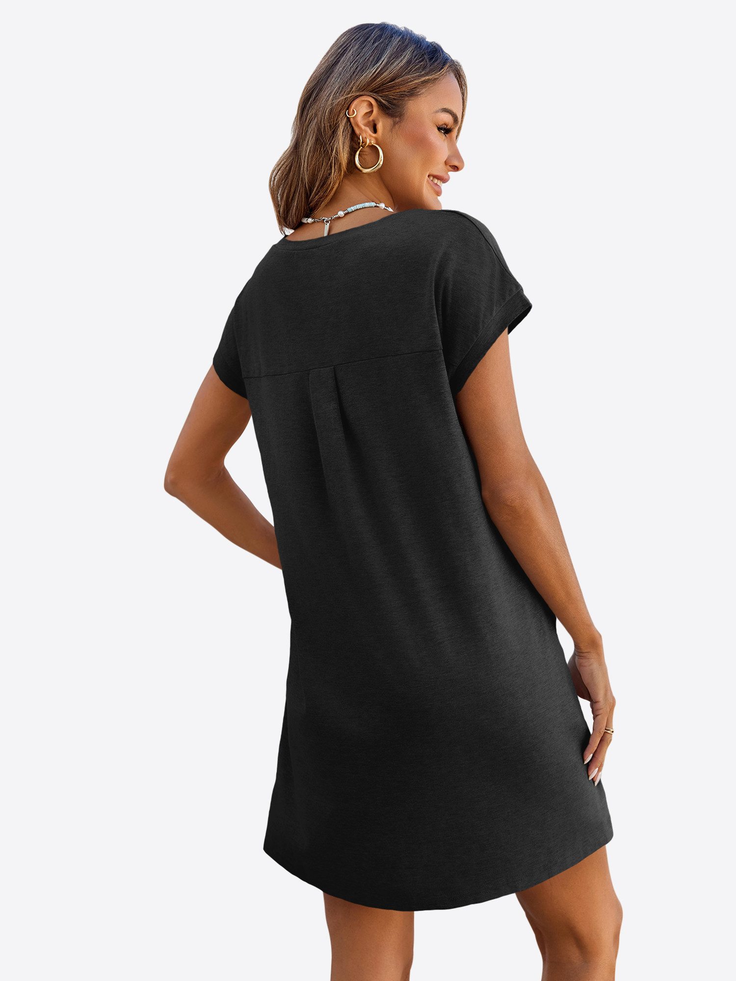 Imily Bela Minikleid Damen Lässiges lockeres Kleid (Packung, 1-tlg., 1per-P günstig online kaufen