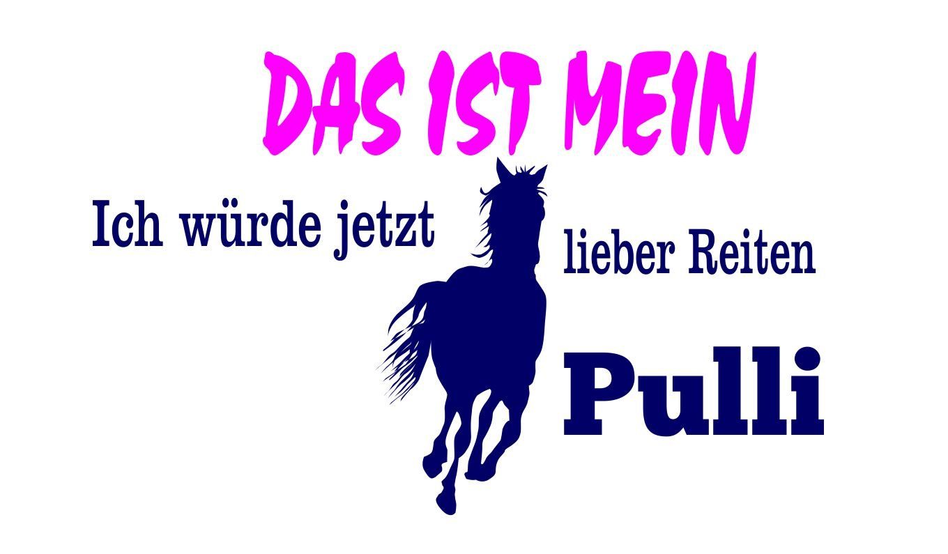 coole-fun-t-shirts Hoodie Das ist Mein ICH WÜRDE JETZT Lieber REITEN Pulli ! Hoodie