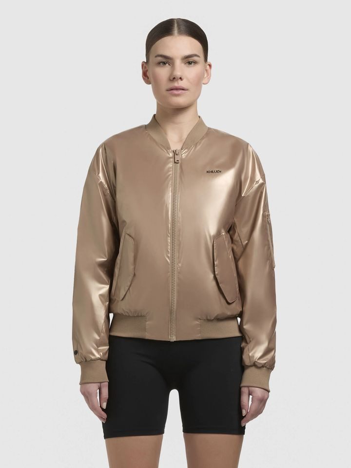 khujo Blouson - Bomberjacke im Metallic günstig online kaufen