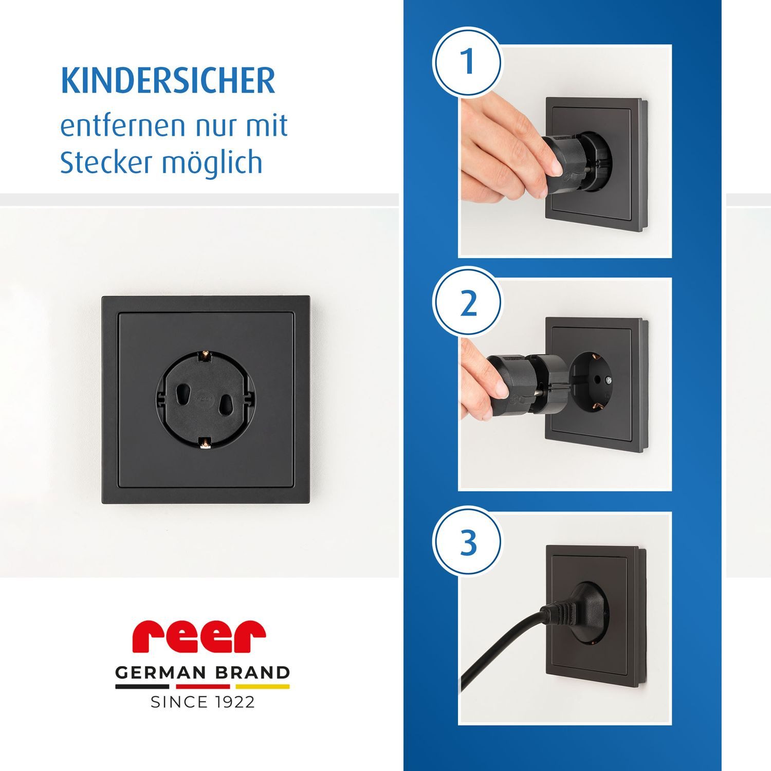 Reer Kindersicherung Schwarz, Schwarz