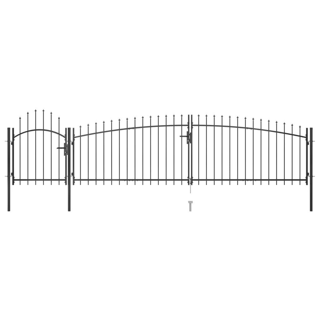 vidaXL Gartentor Gartentor mit Speerspitzen 5x1,5 günstig online kaufen